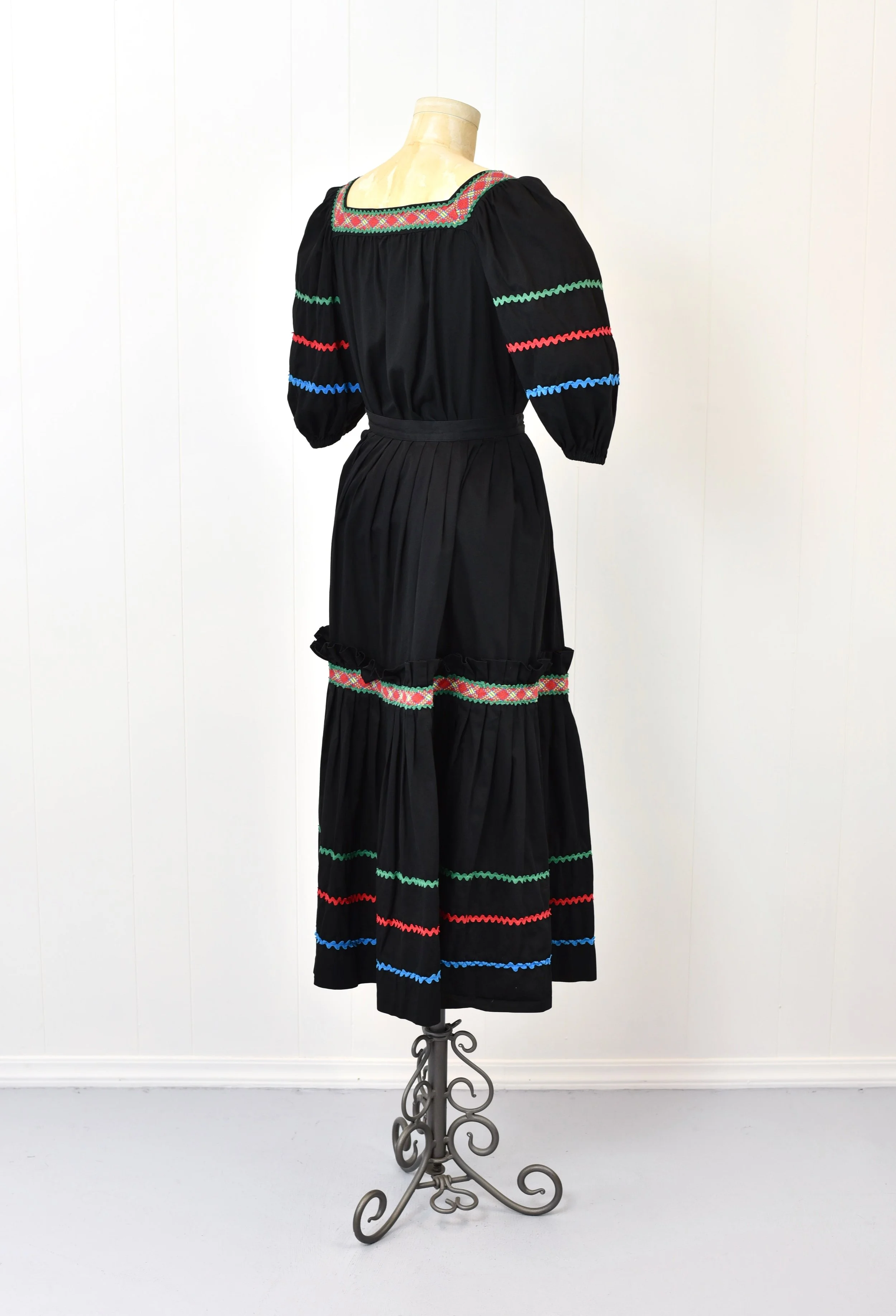 RARE Early 1980s Yves Saint Laurent Rive Gauche Peasant Blouse 