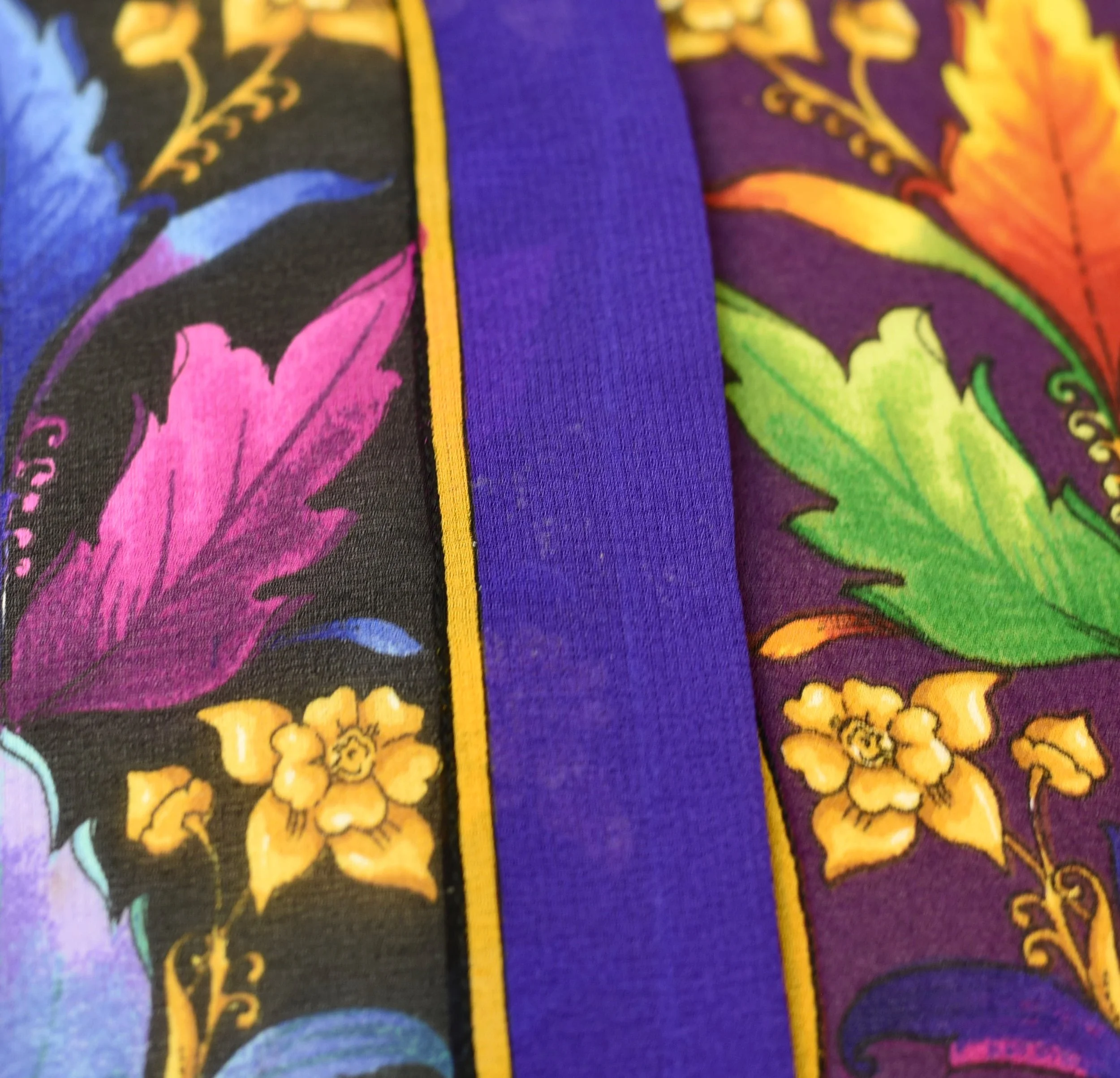 1980s Gianni Versace Colorful Silk Novelty Print Blouse