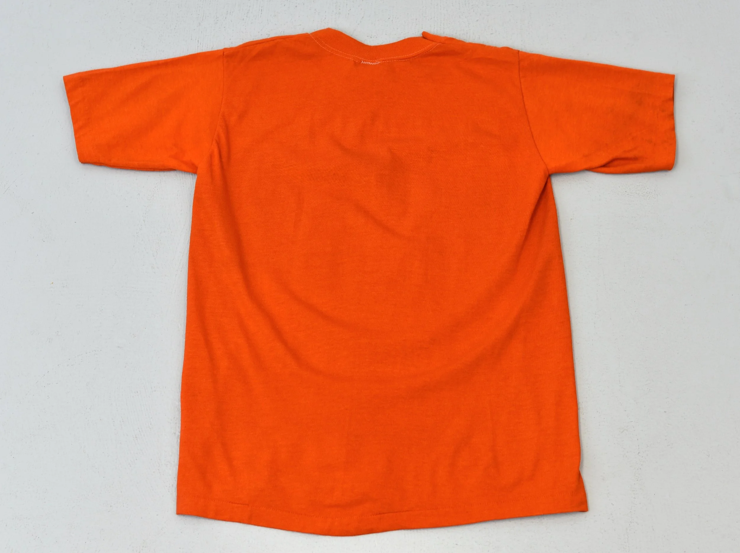 1970s/1980s Harley Davidson Motorcycle Orange Classic Logo T-Shirt