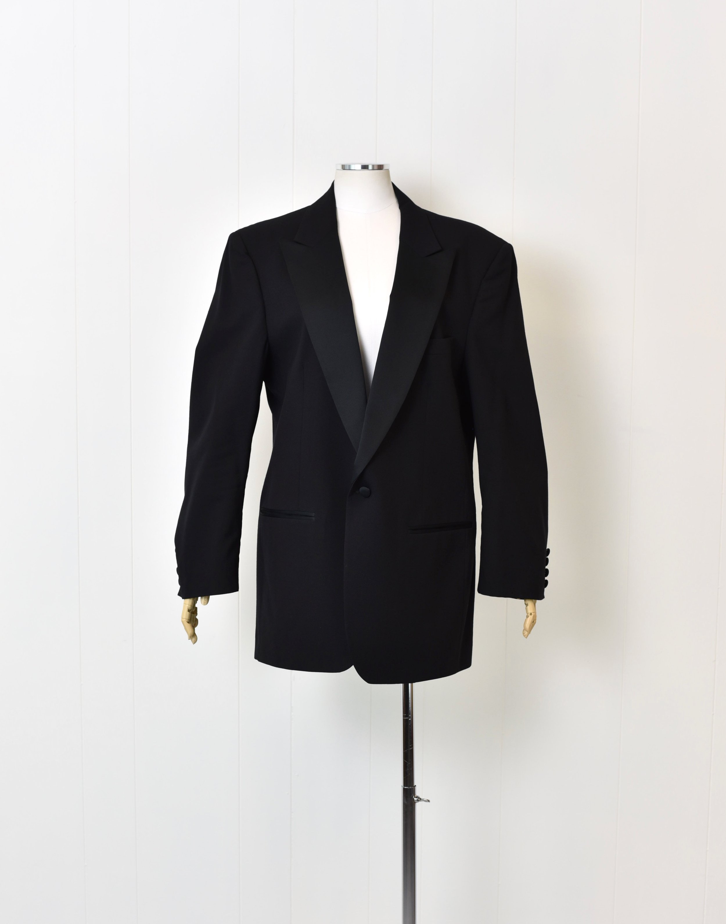 1970s Christian Dior Monsieur Black Jacket — Canned Ham Vintage