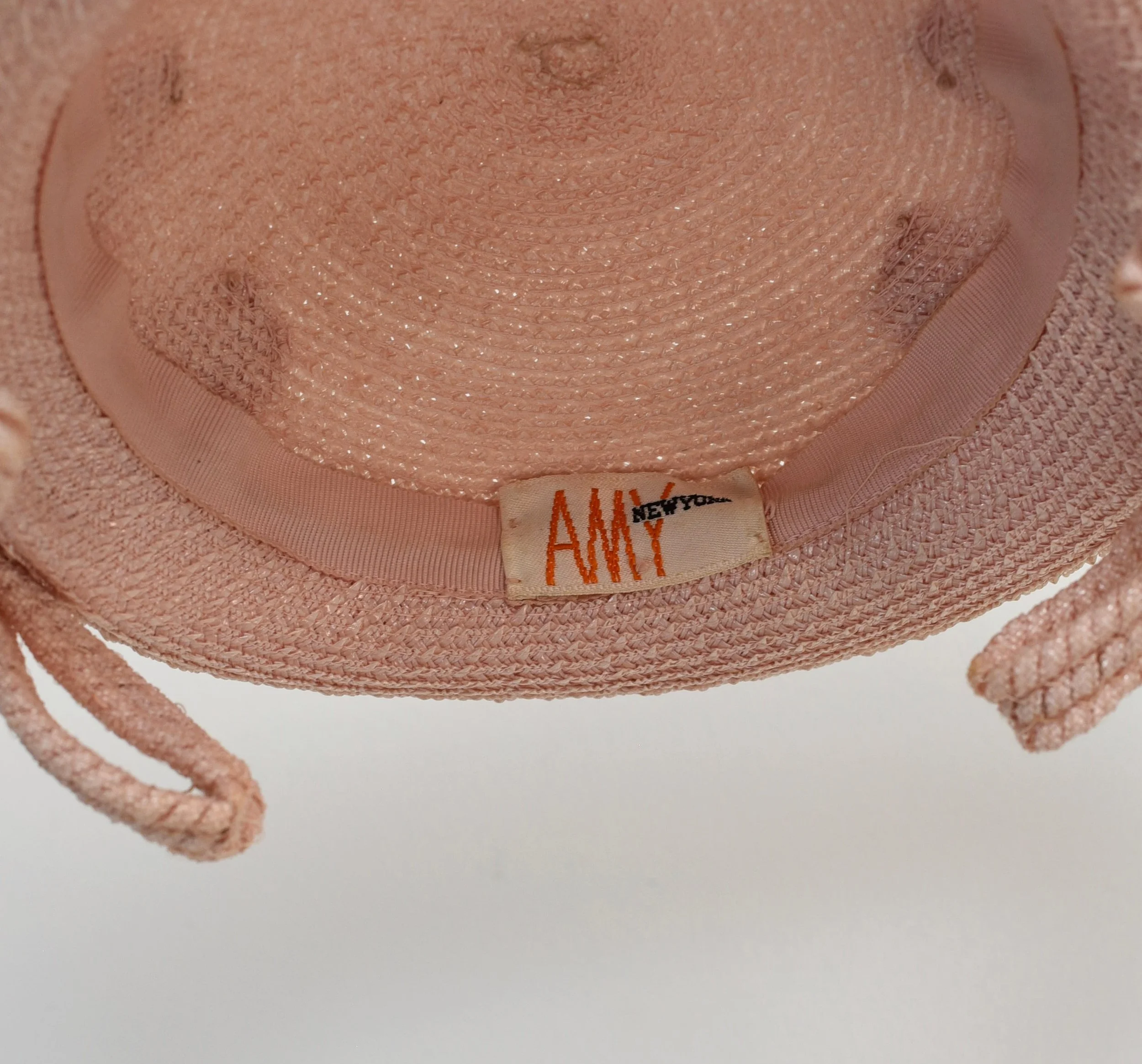 Vintage Amy New York Midcentury Beaded Pearl Skull Cap Crown Hat Fascinator 1950s Sequin Beaded Bridal Wedding Skull Cap Fascinator Hat  main image 2