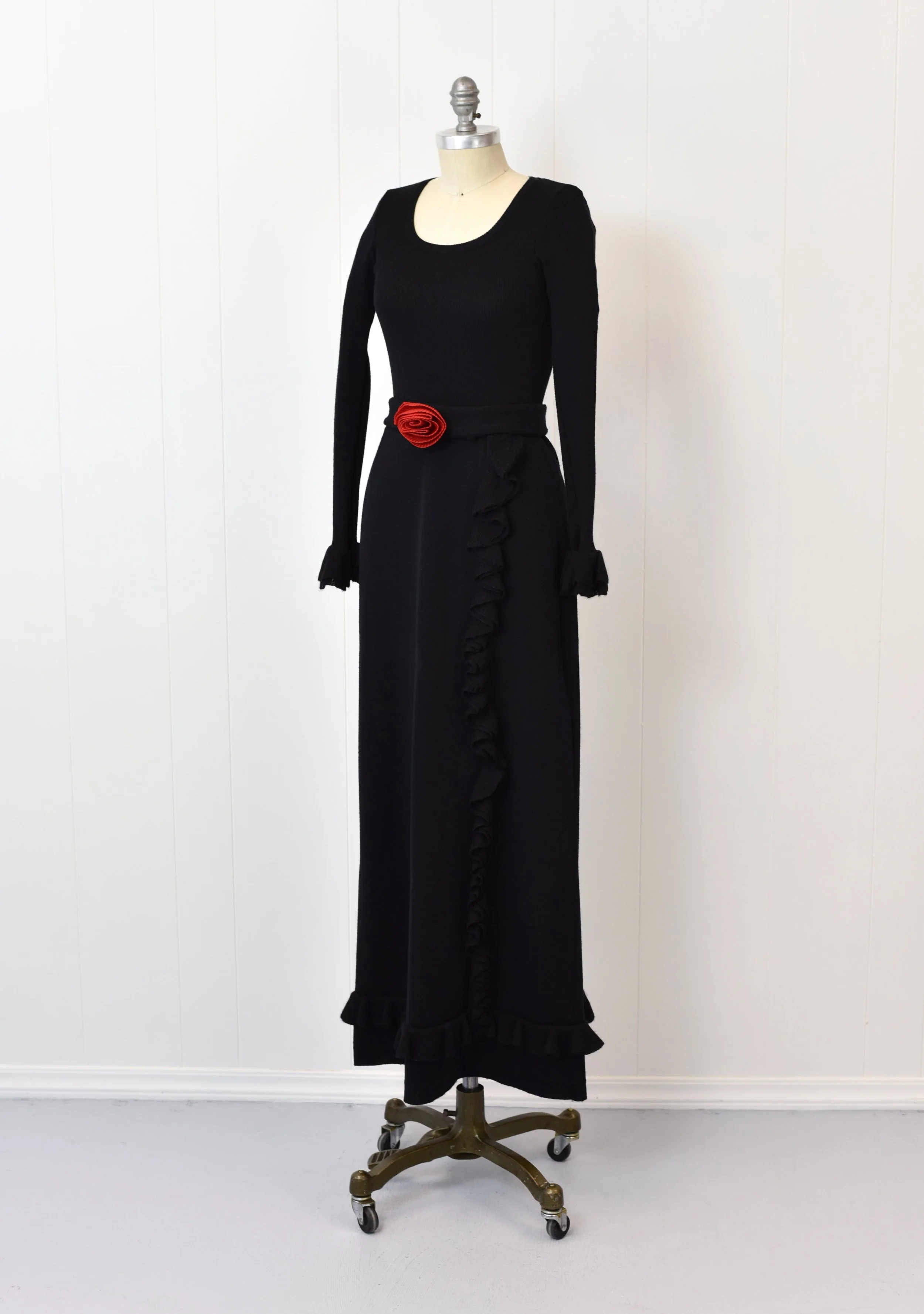 ワンピース 80s KENZO Vintage Black Wrap Maxi Dress il_fullxfull.3319223678_2fwi.jpg
