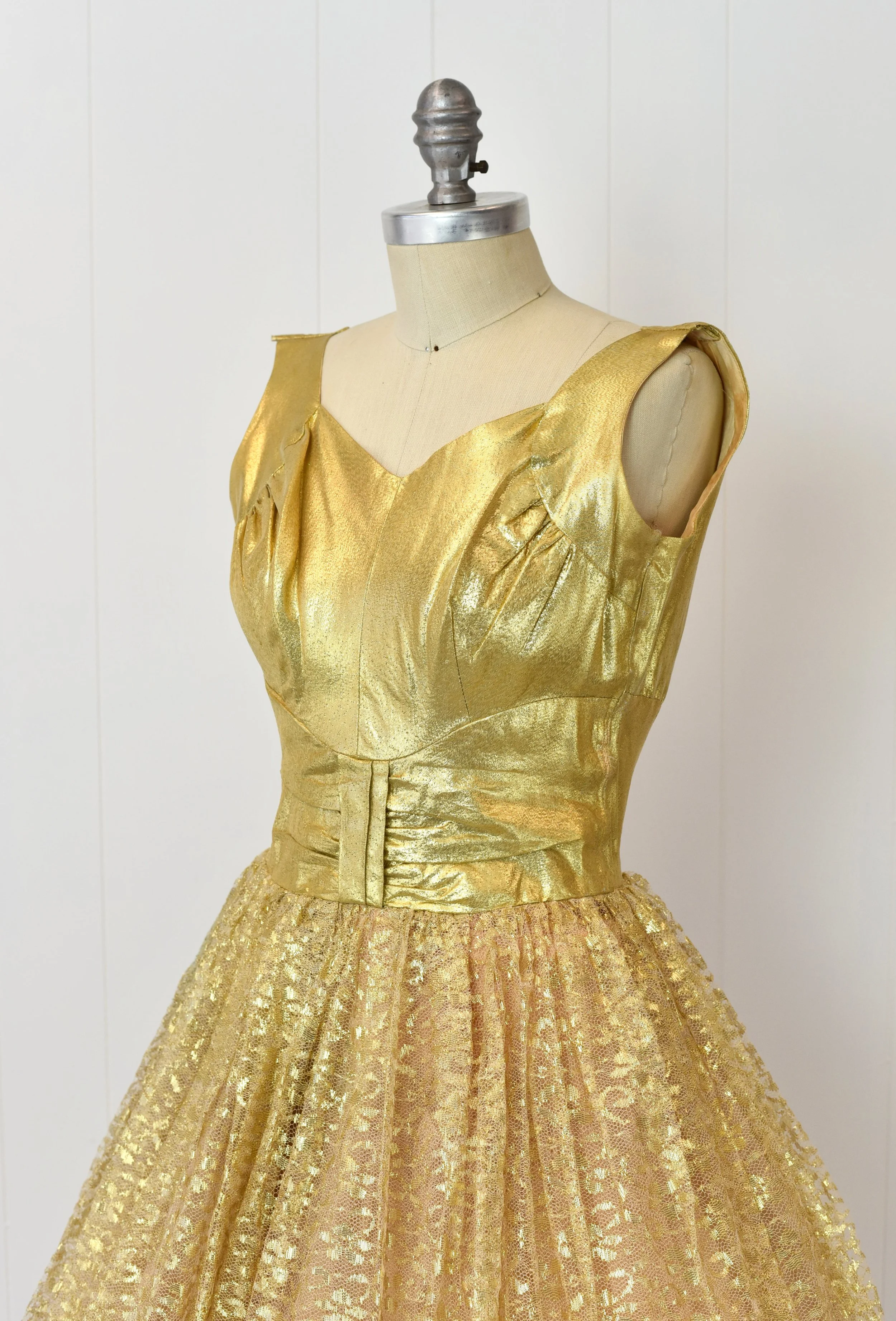 vintage gold sequin dress Hepburn K main image 0