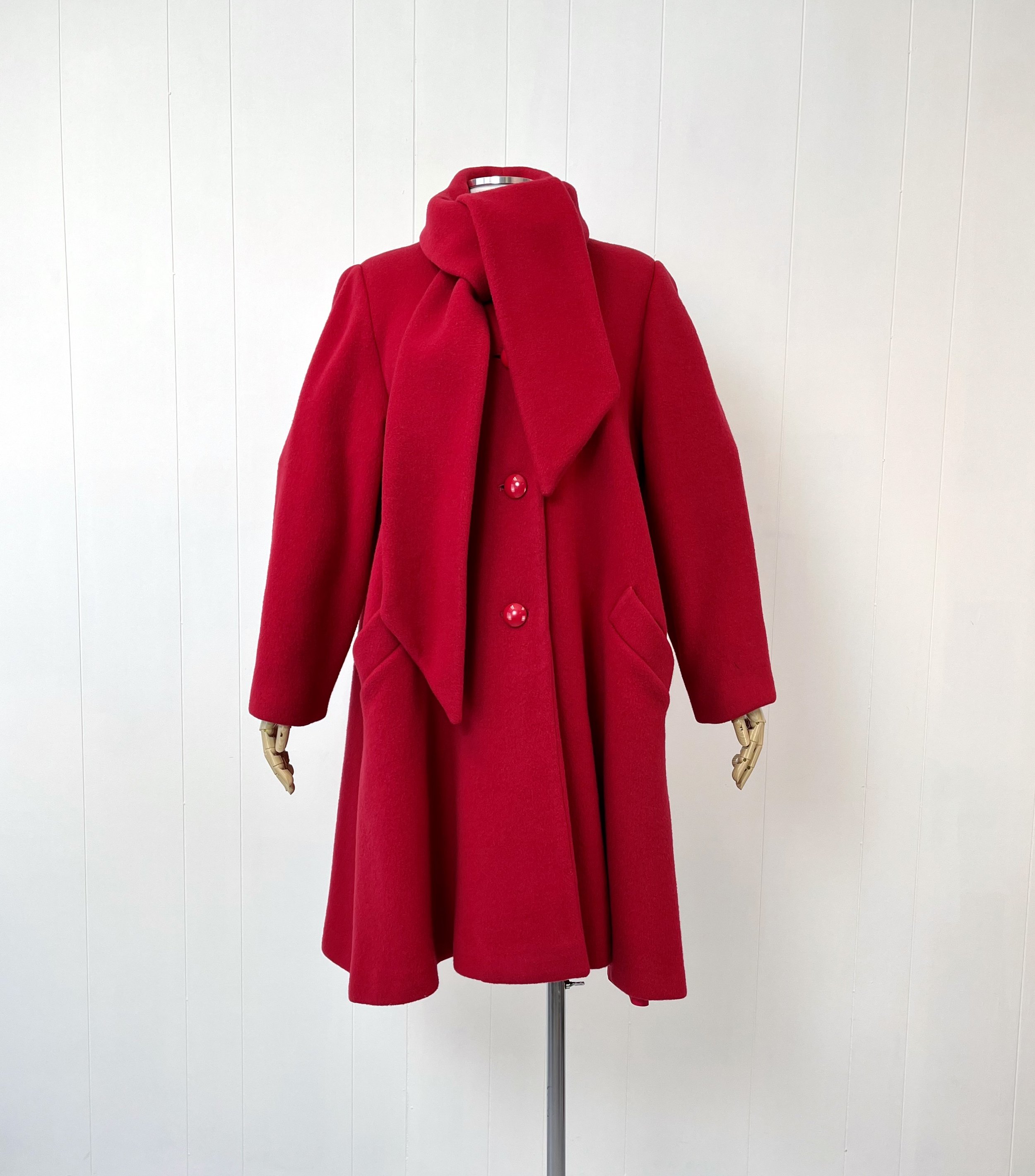 1970s/1980s Christian Dior Berry Red Wool Coat Jacket — Canned Ham ...