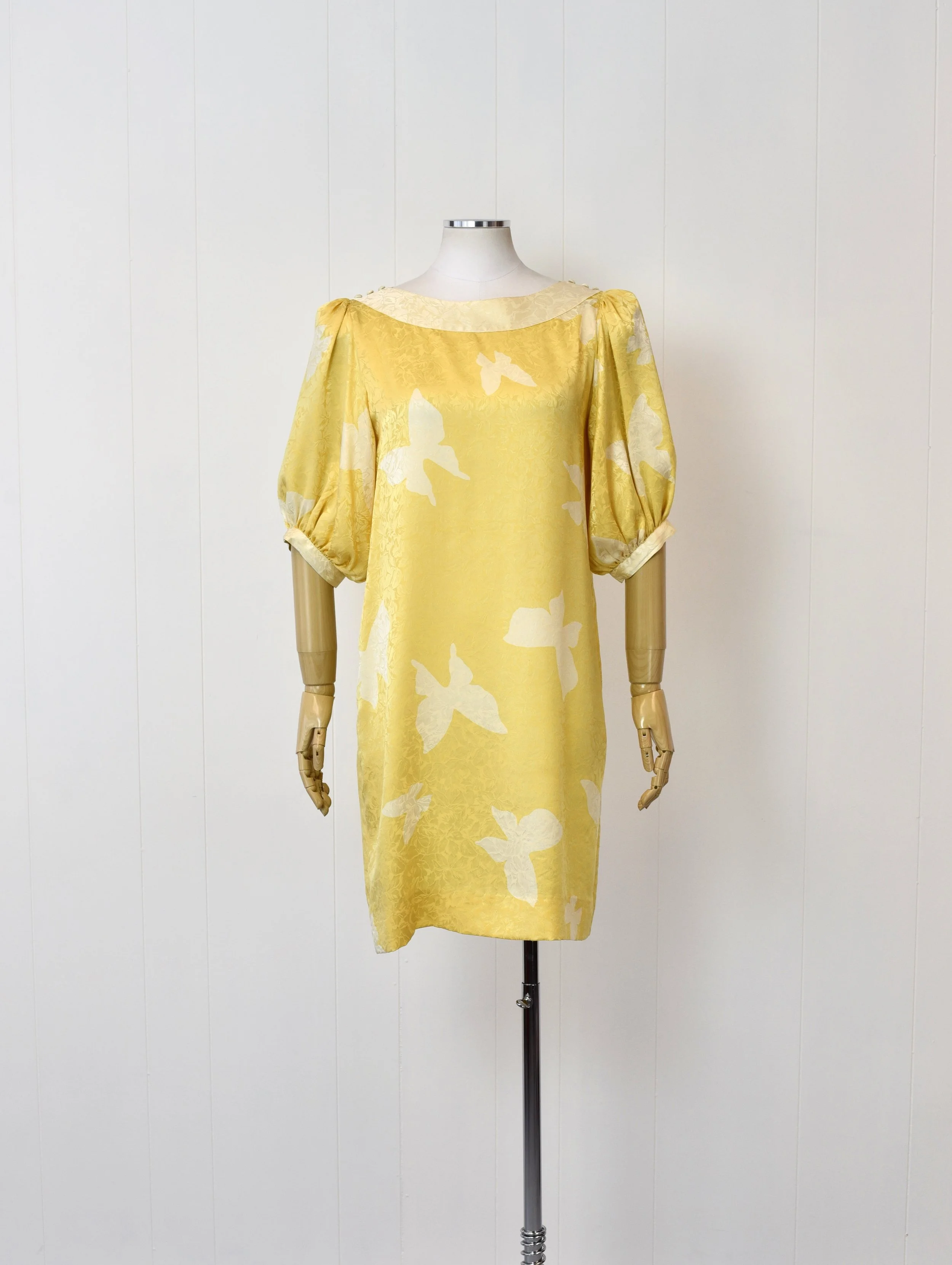 flora kung silk dress 90s 'Flora Kung' Strapless Silk Mini Dress / Small Wildhoneygoods