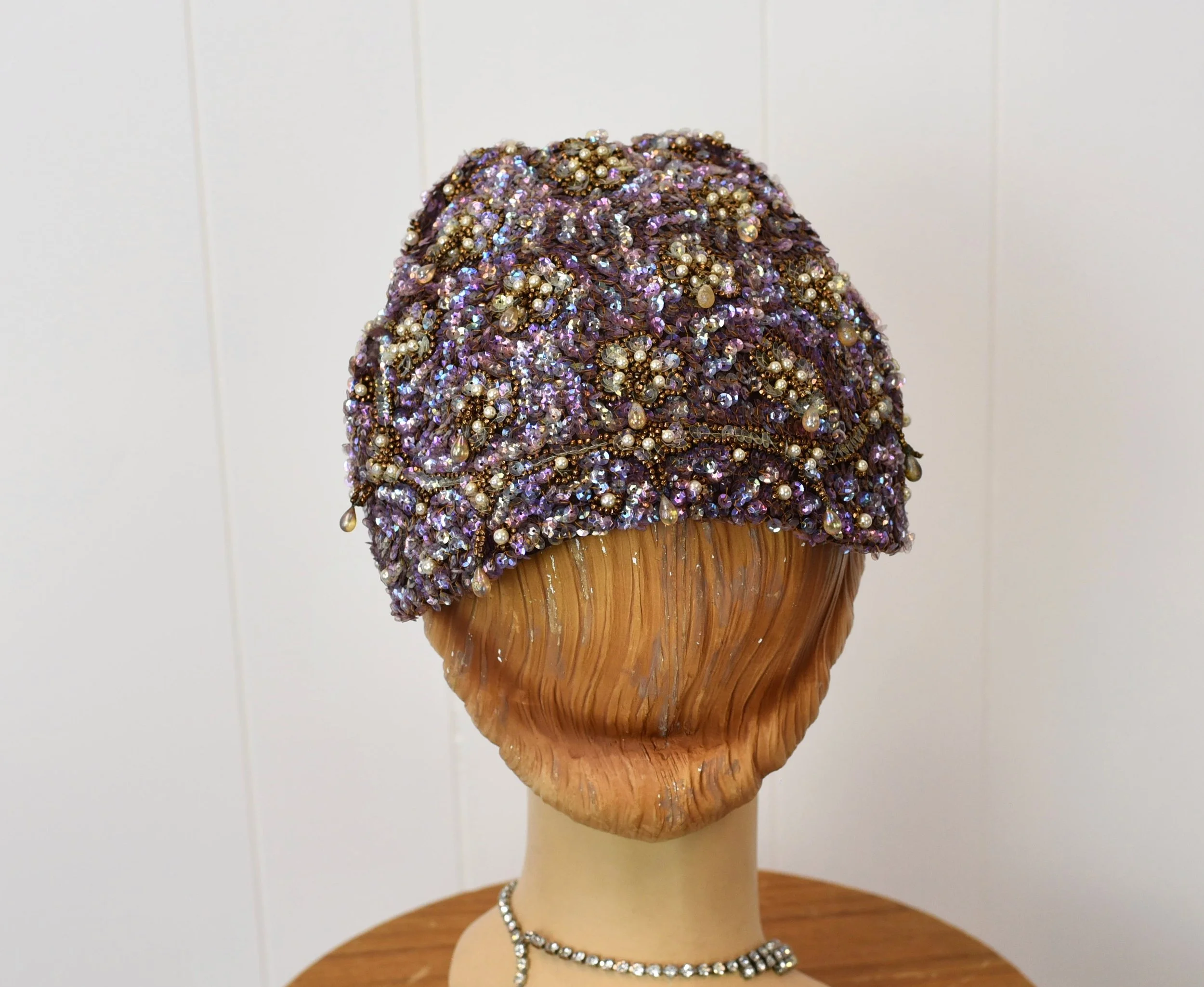 beaded skull cap