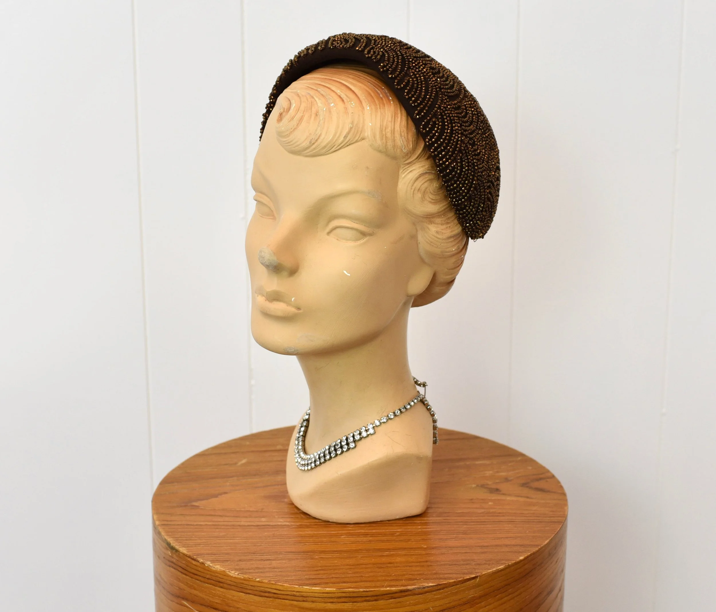 beaded skull cap