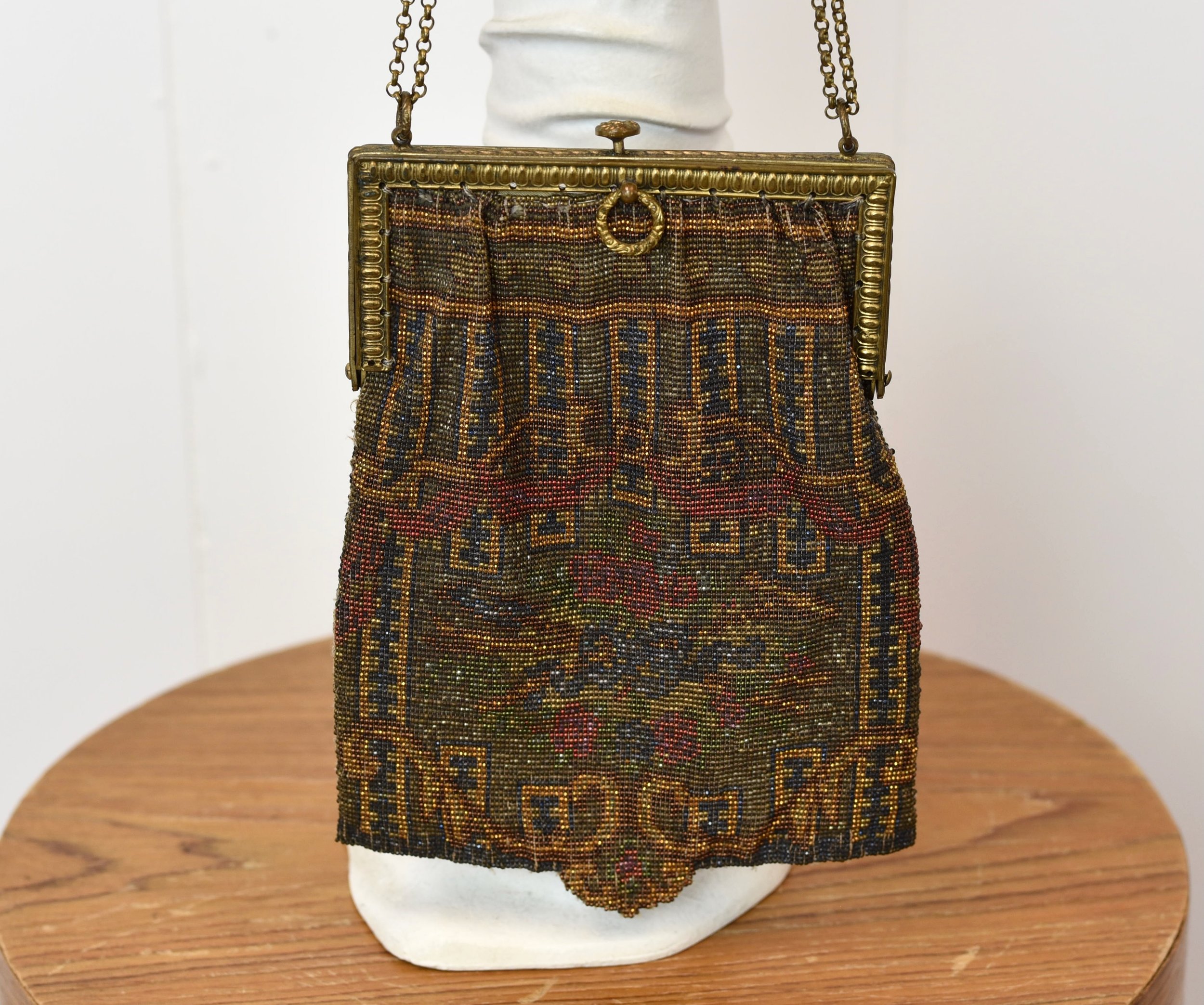 1920s Beaded Ornate French Flapper Purse Handbag Wounded — Canned Ham  Vintage