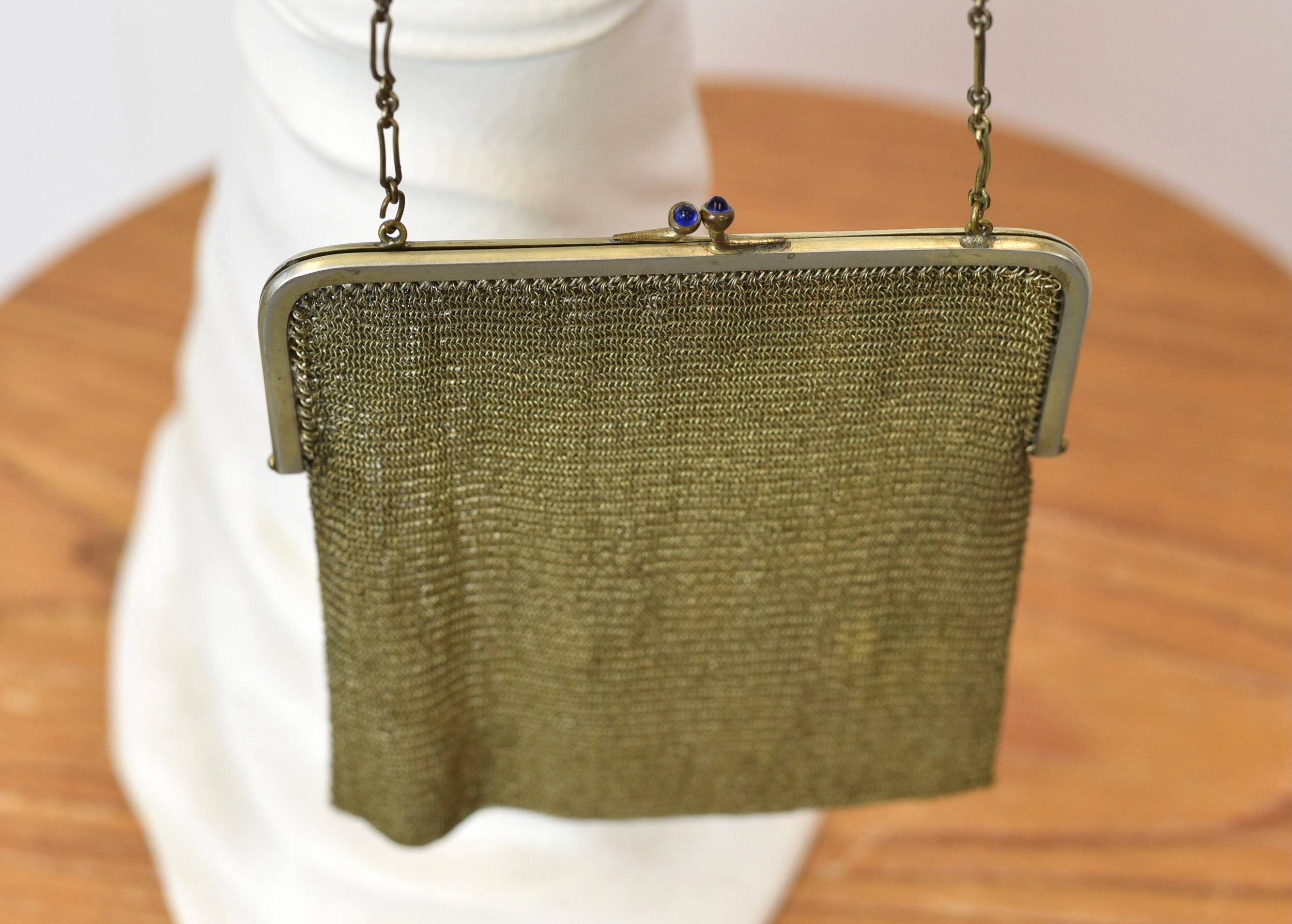 1920s Bliss Soldered Metal Chain Mesh Gold Toned Small Flapper Purse  Handbag — Canned Ham Vintage