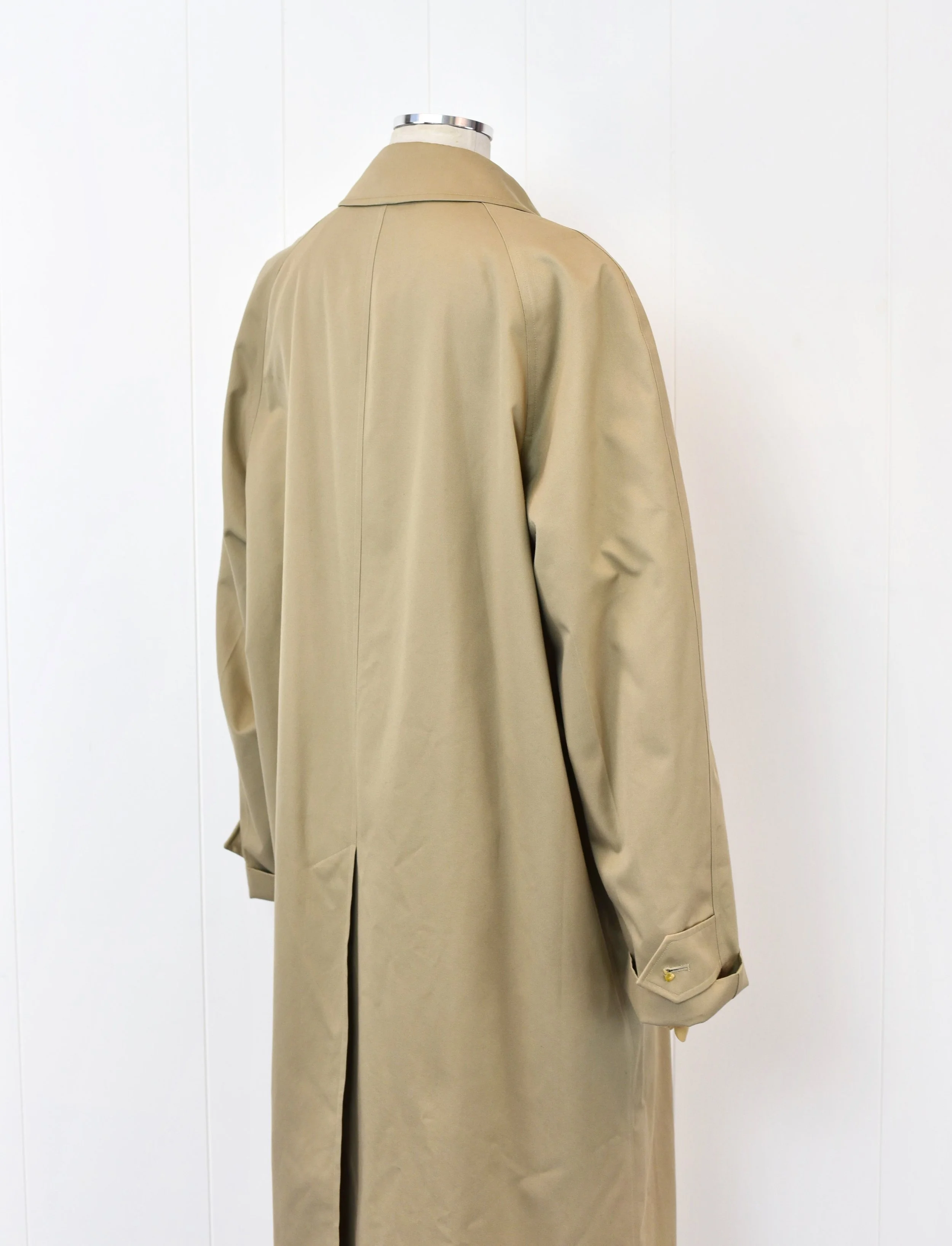 ジャケット・アウター 80s vintage Burberrys tielocken coat 1980s Burberrys Tan Brown Classic Trench Coat Jacket Plaid