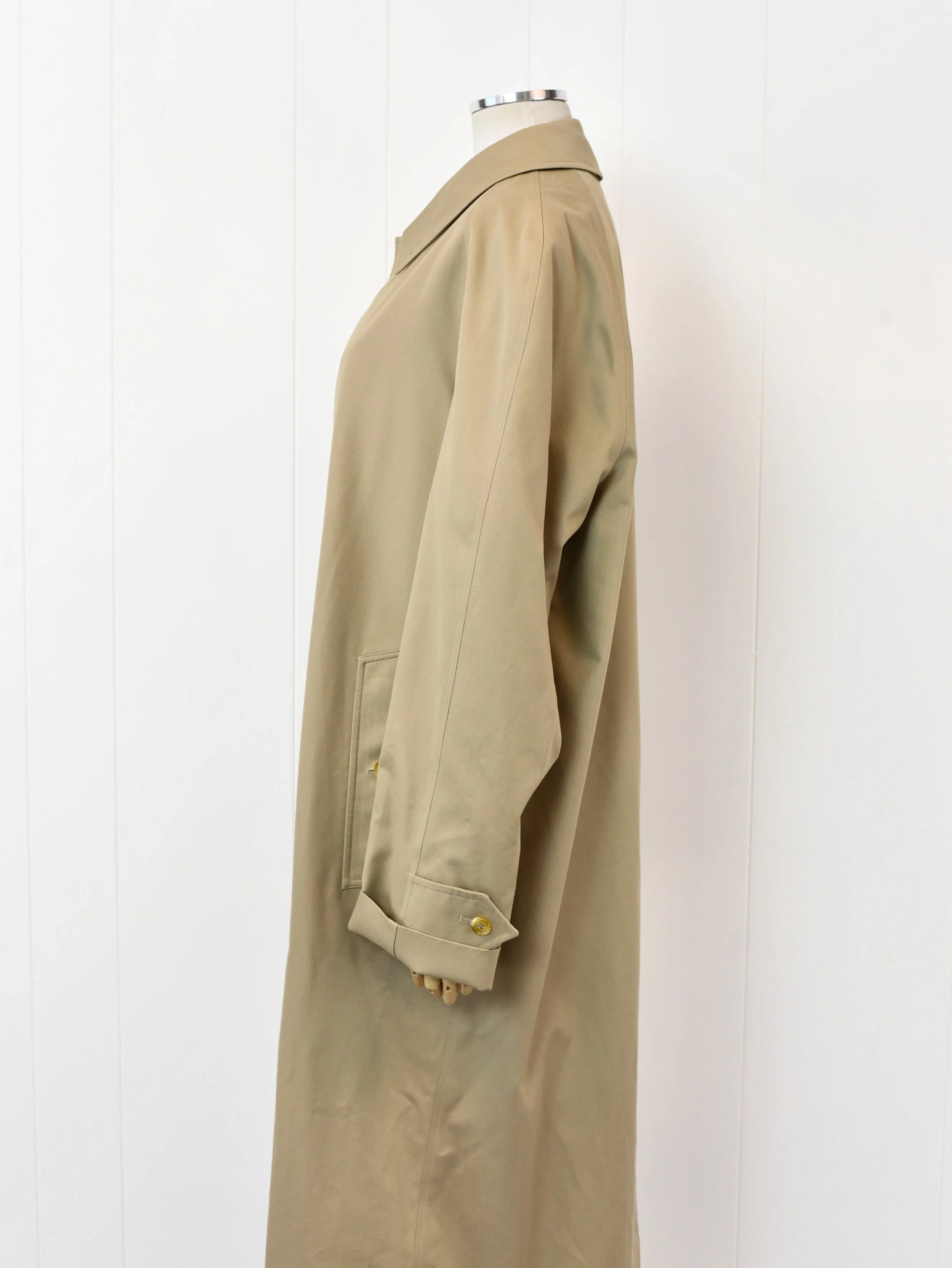 ジャケット・アウター 80s vintage Burberrys tielocken coat 1980s Burberrys Classic Khaki Tan Trench Coat Jacket With
