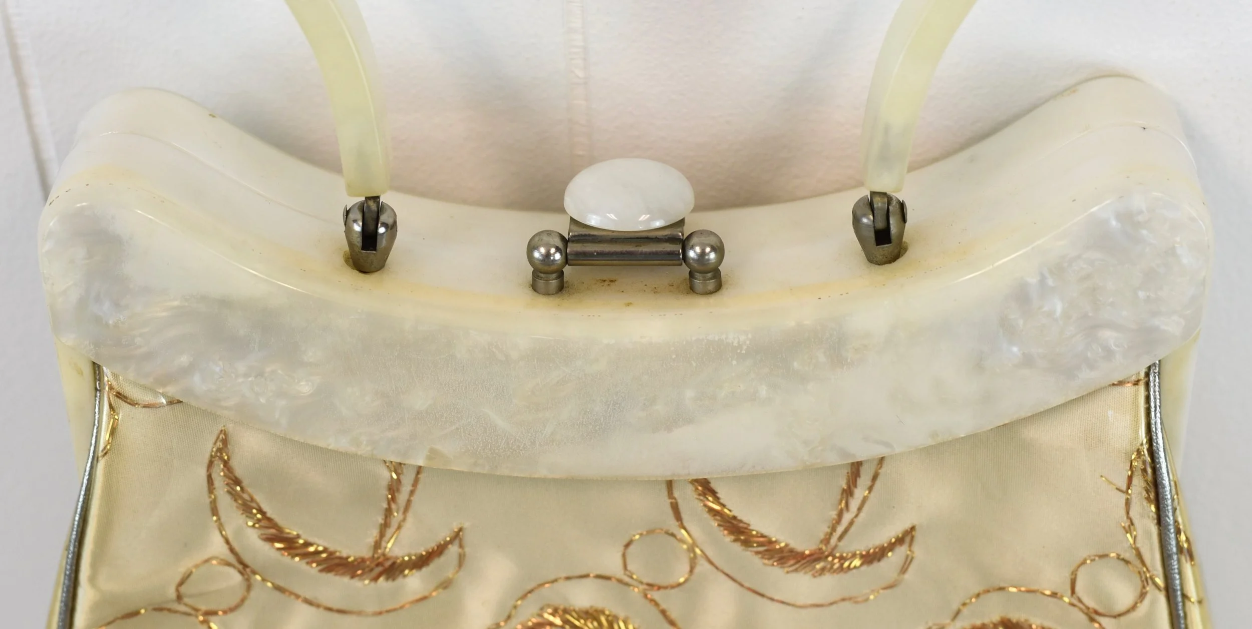 専用 USA VINTAGE RIALTO LUCITE PURSE BAG Vintage Original Rialto N.Y. Clear Lucite Purse Handbag 40's