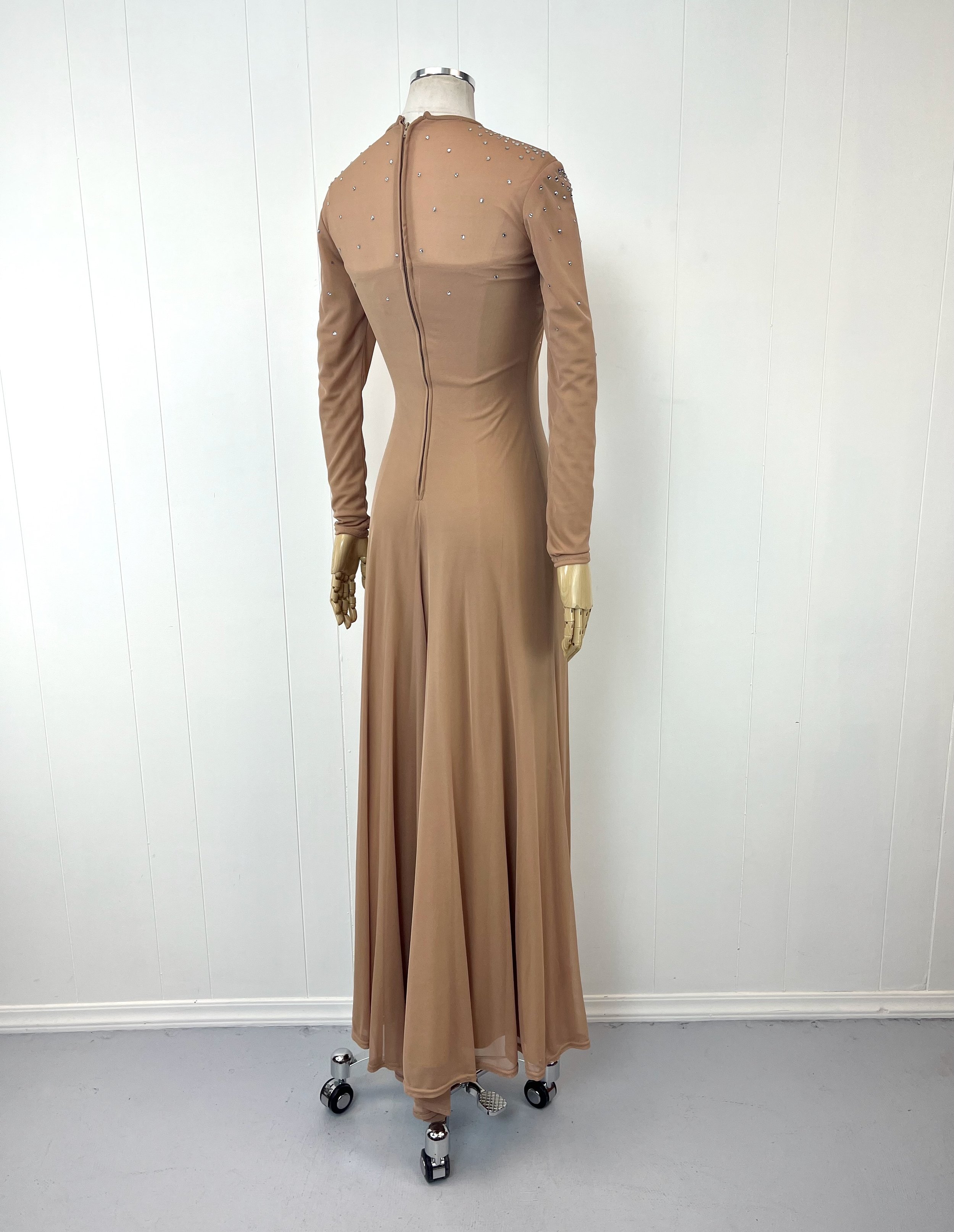 marilyn monroe brown dress Bodycon Dress Long Sleeve Knit V Neck