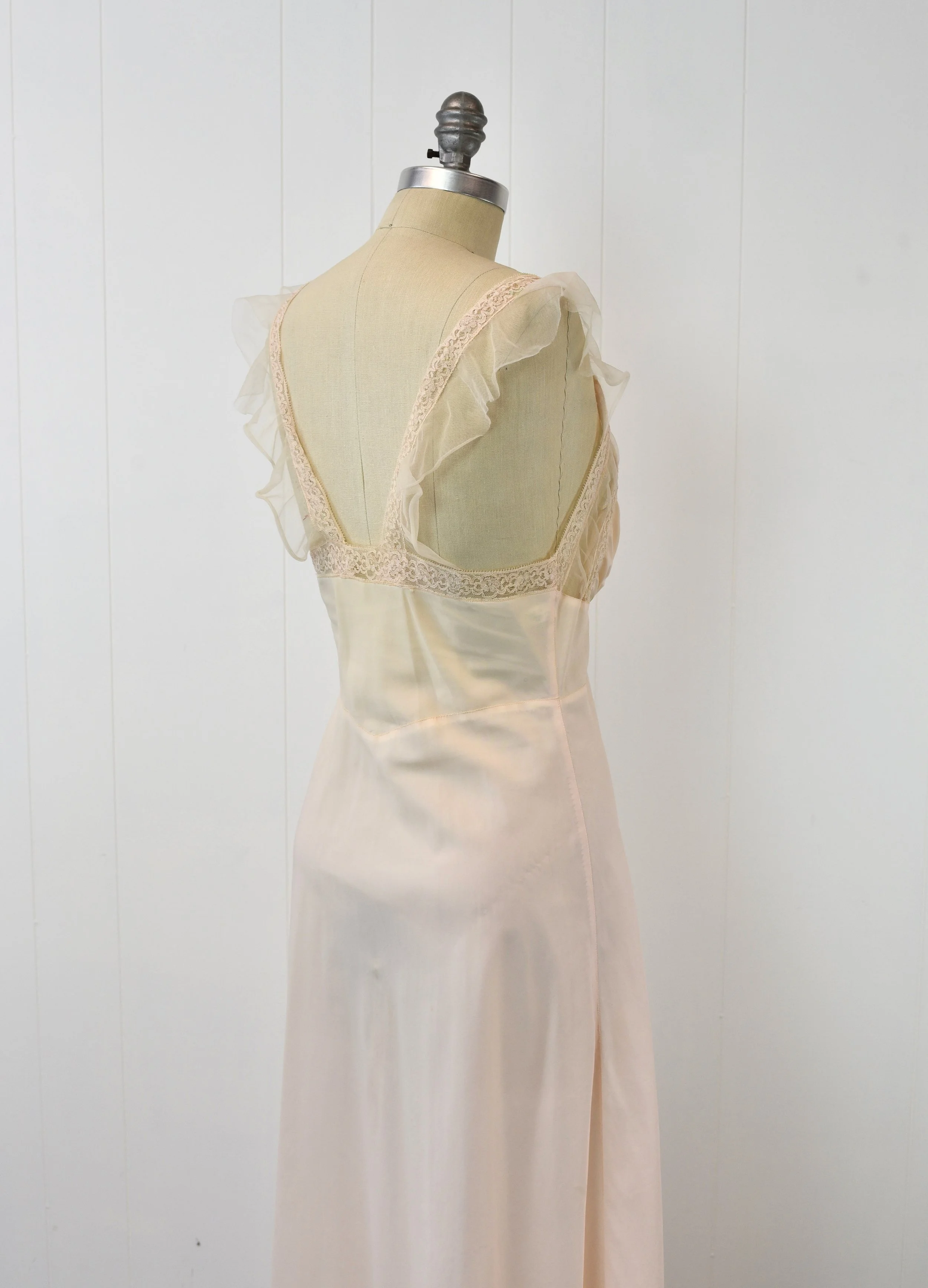 下着・アンダーウェア 1940s White Slip Dress 下着・アンダーウェア 1940s White Slip Dress 1940s White Lace