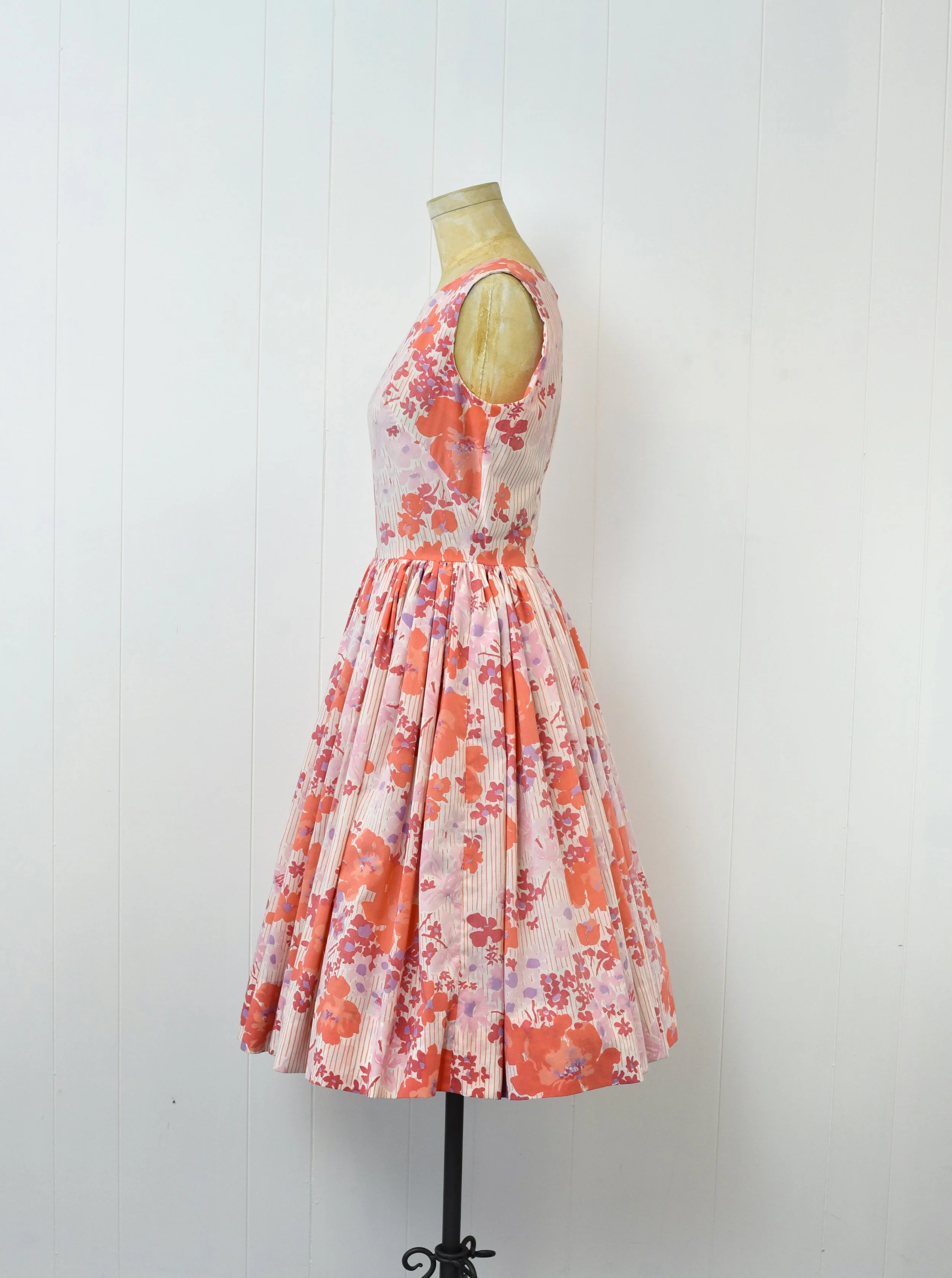 midi yellow dress Zaina Yellow Pink Floral Print Lace Trim Linen Midi Dress