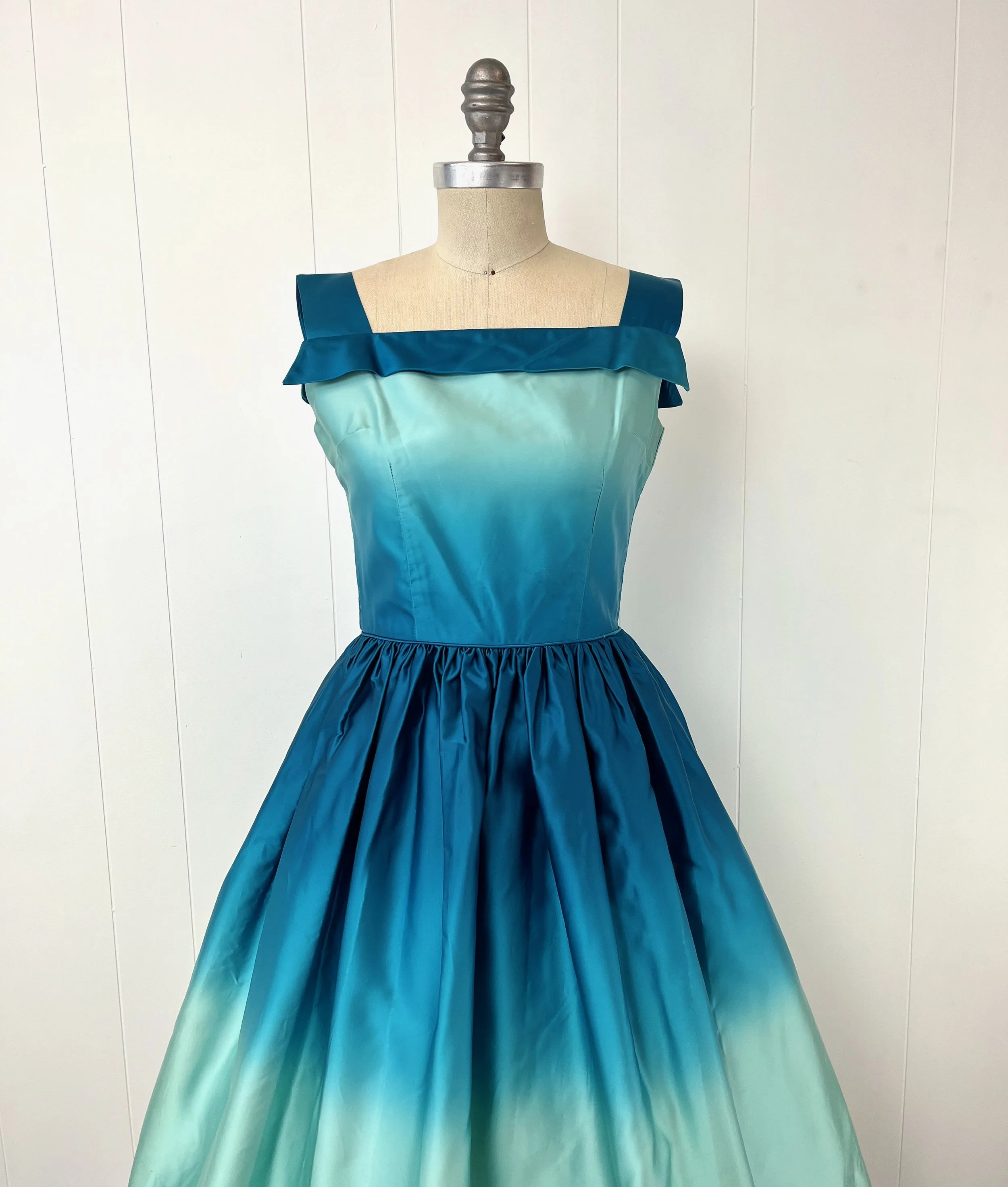 blue ombre cocktail dress Seychelles Ombre Sheath Silk Dress  SILKROSE