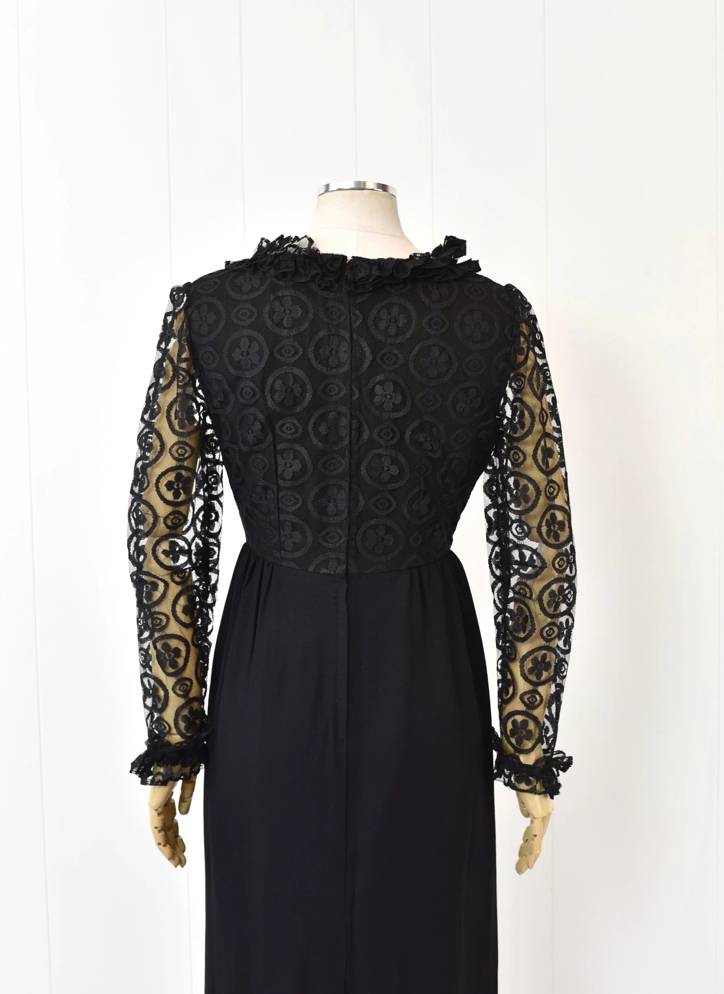 blue dress for baby girl Larry Aldrich 1950s vintage dress with lace – Modig