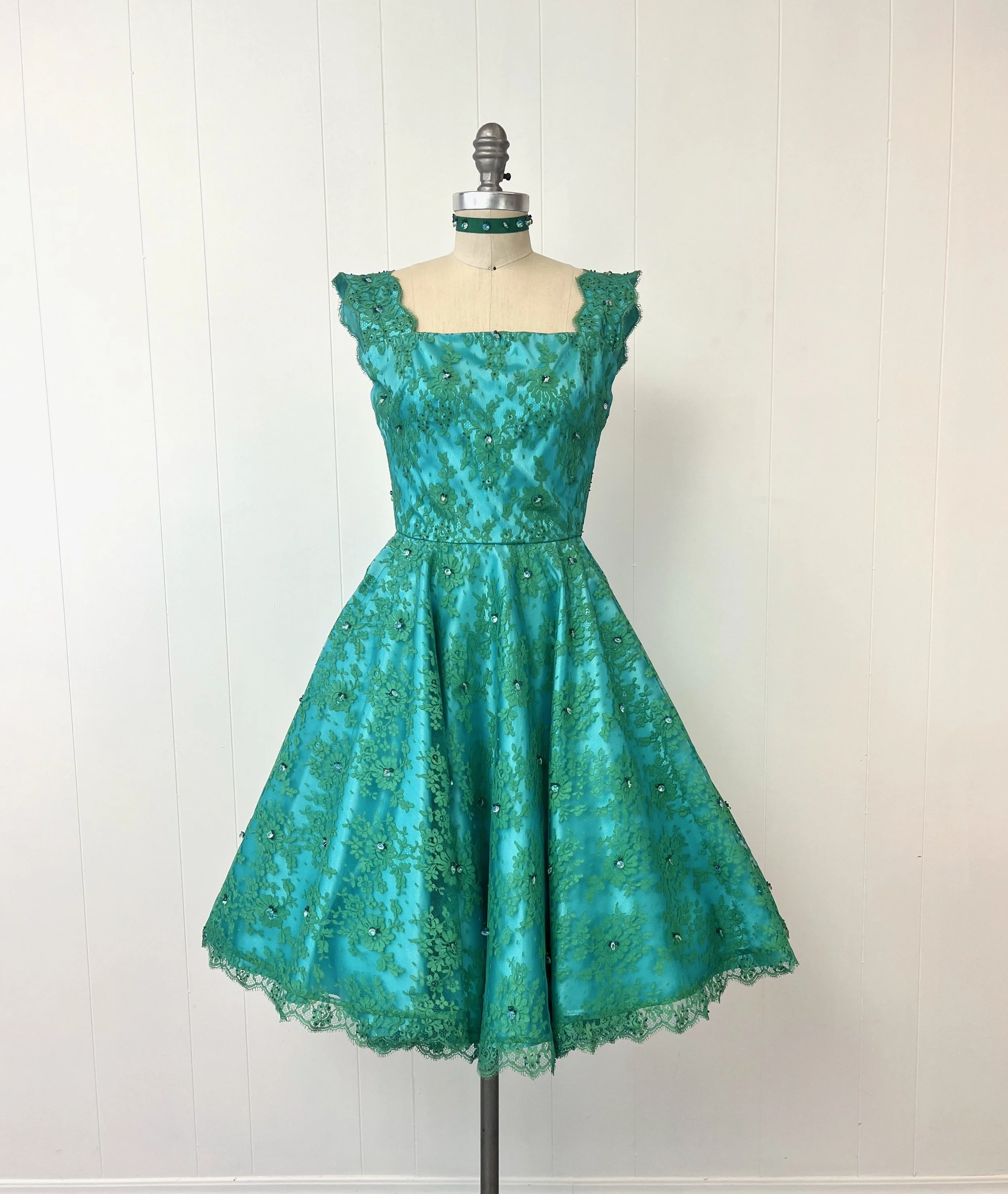 wayf bridesmaid dresses Retro 50s 60s Short Tea Length Modest Wedding Dress with Sash Tie Size 20W / Other Color