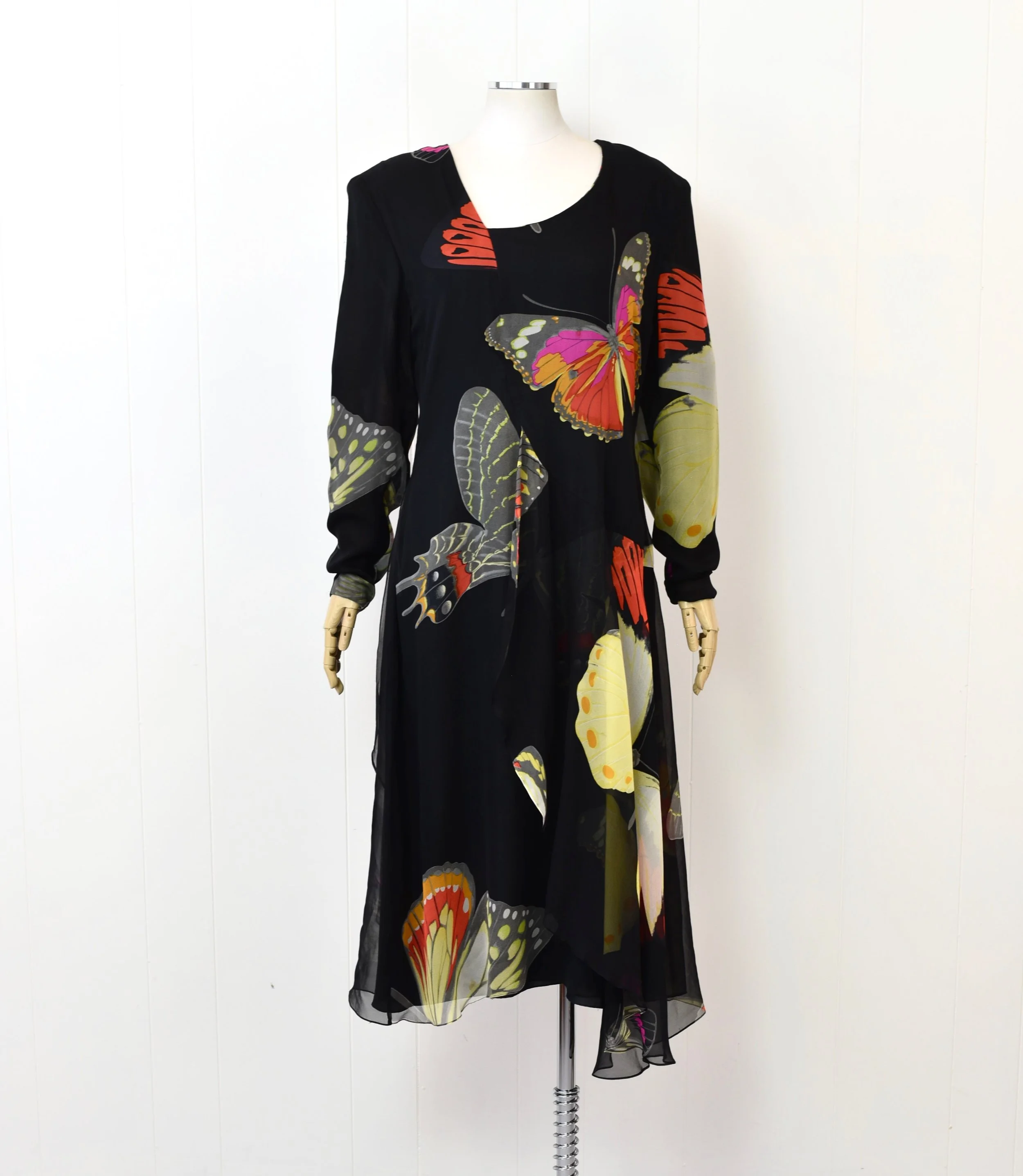 Hanae Mori Black ロングマント 美味しゅう
