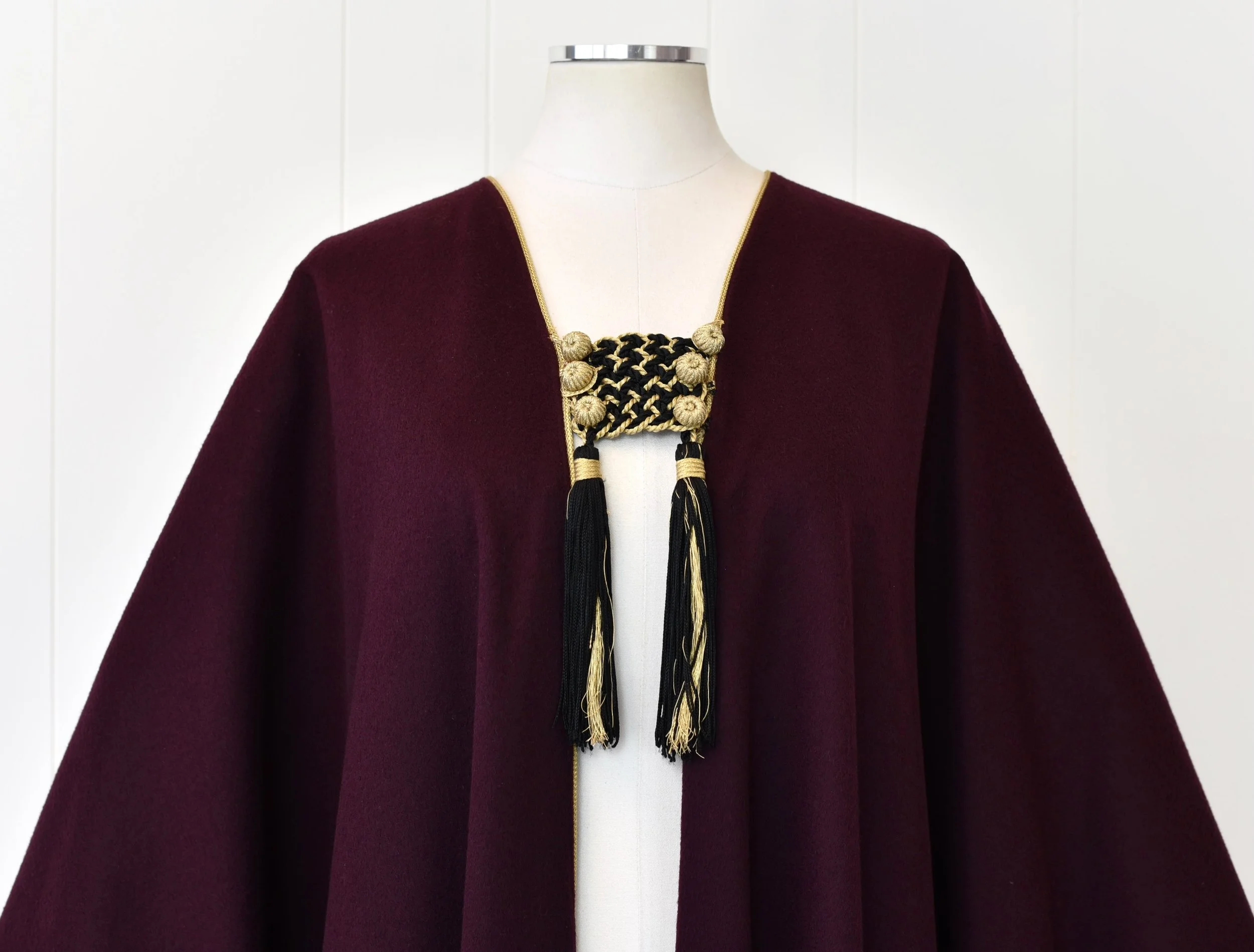 RARE 1970s Yves Saint Laurent Rive Gauche Eggplant Plum Burgundy