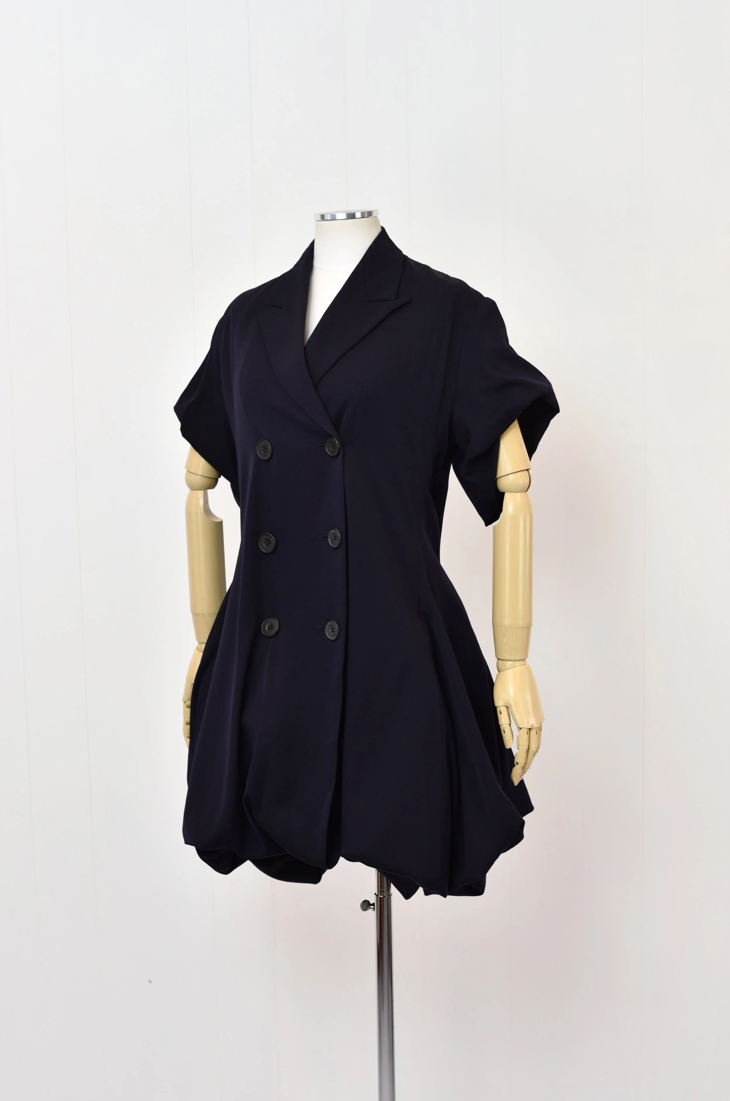 RARE 1988 John Galliano Navy Blue Blanche Dubois Spring Summer