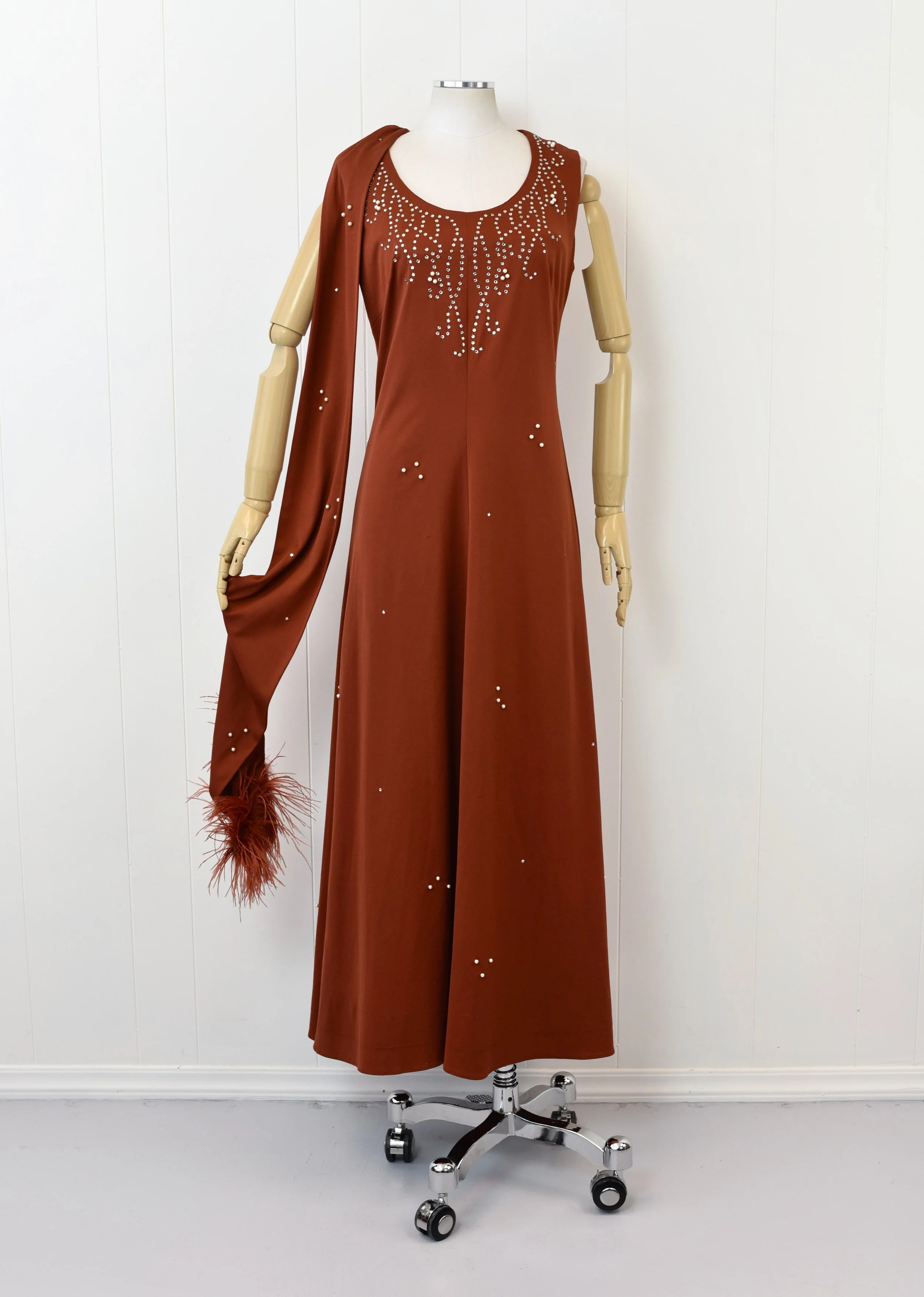 chinese dress ladies Y2K Beaded Black Maxi Dress – Shopexile