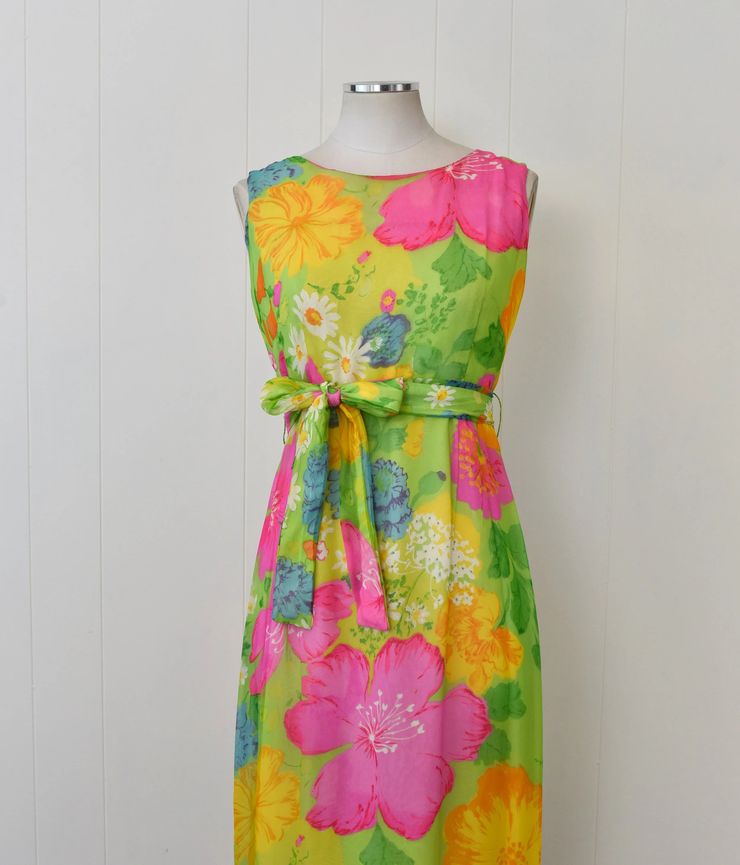 JaJa Fashions　ヴィンテージ　ハワイアンドレス　Hawaii製 JaJa Fashions MADE IN HAWAII color: オレンジ、イエロー