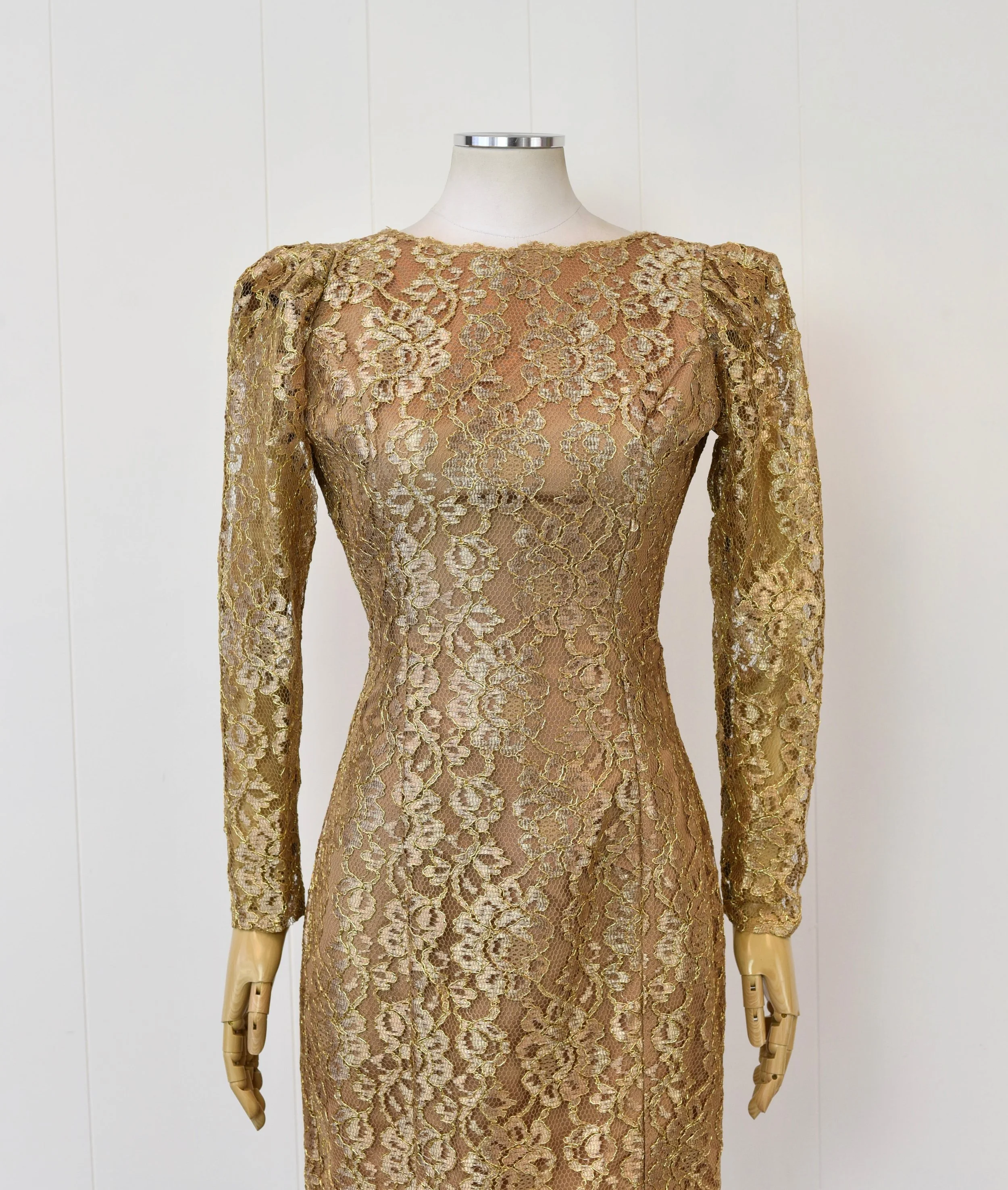 slim fit dress slacks Orla Metallic Gold Pleated Maxi Dress | Ready-To-Ship main image 0