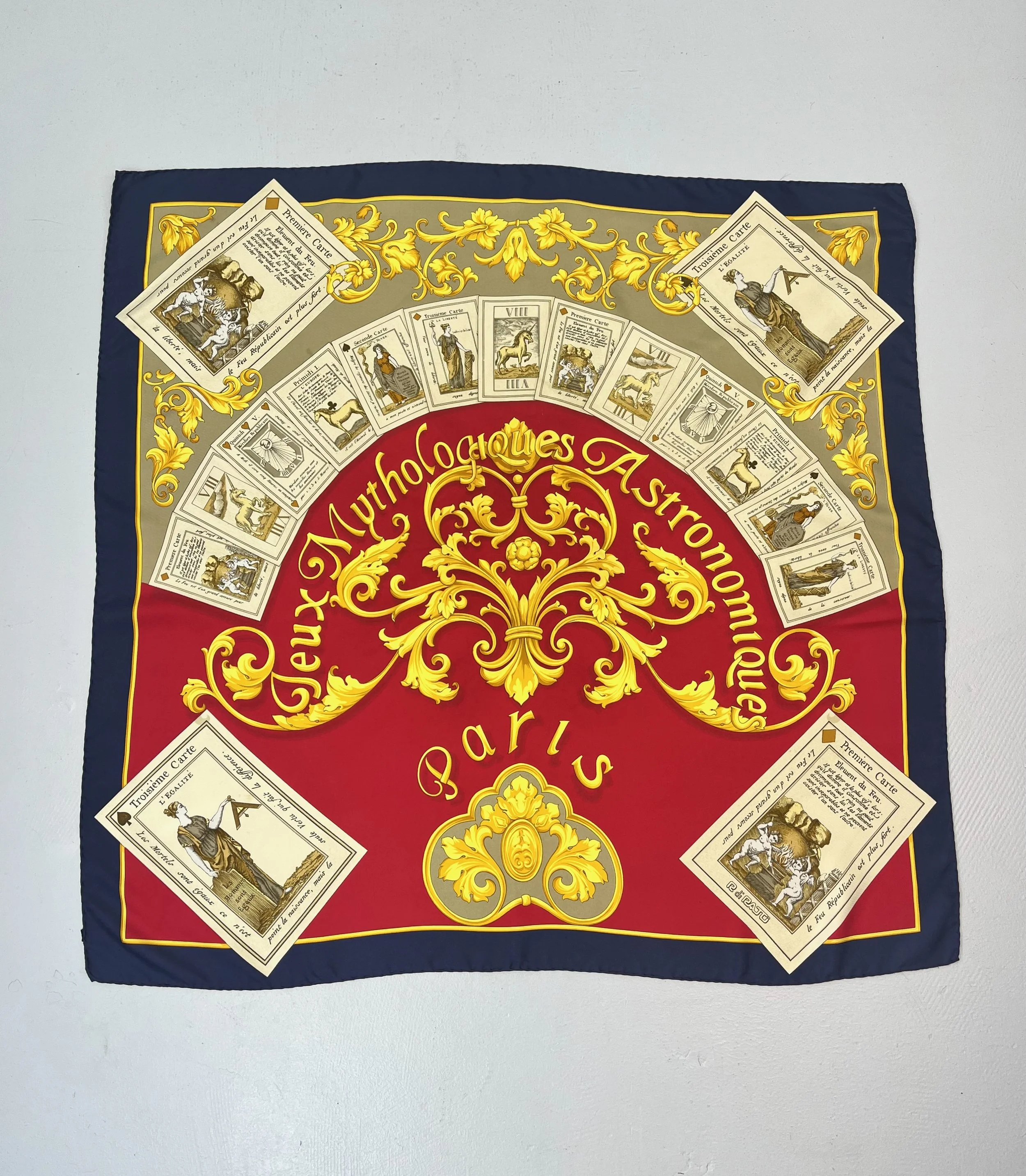 Vintage R di Ratti Mythology Astronomy Paris Novelty Print Hermes