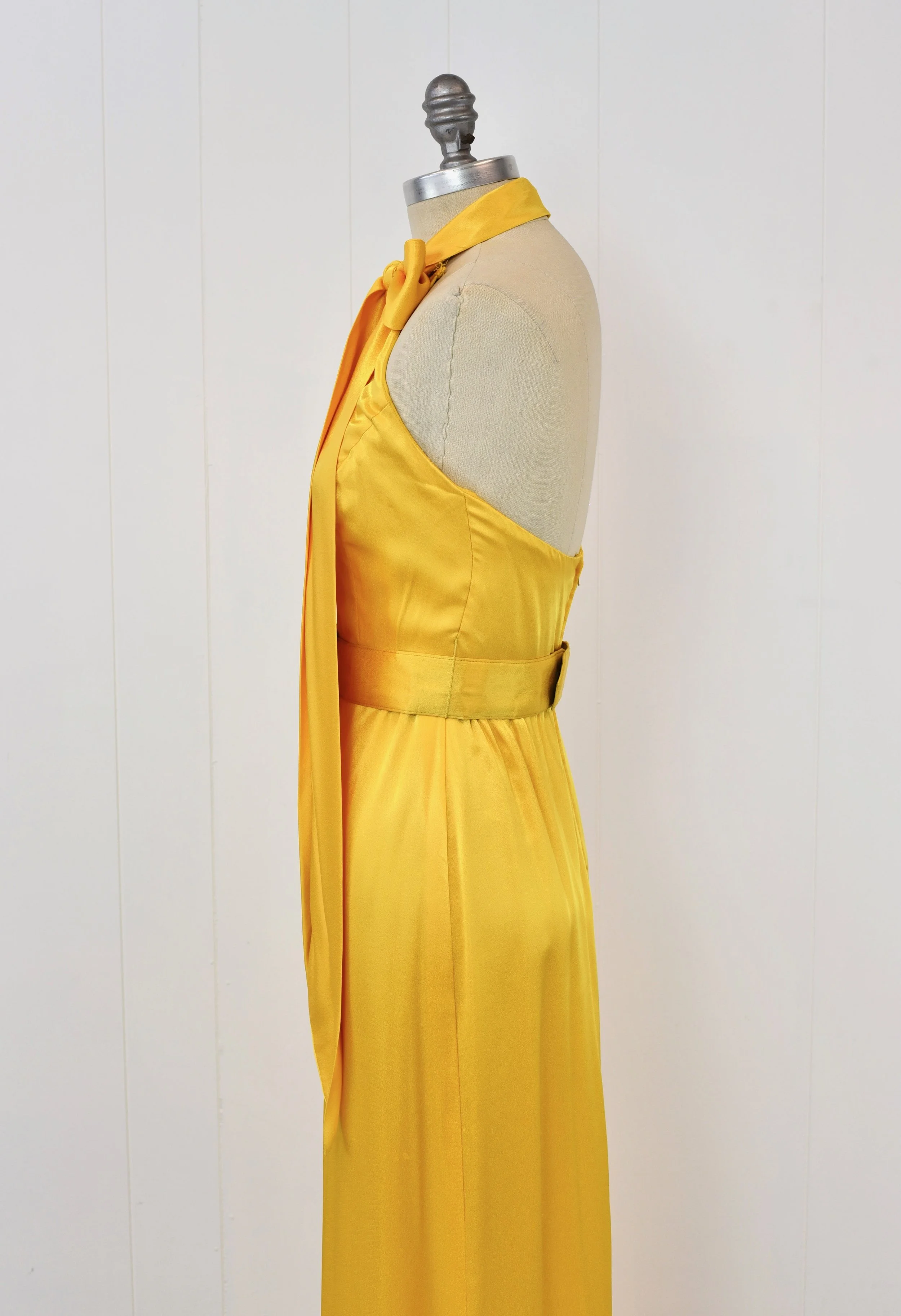 infinity dress golden yellow TDY Yellow Short Infinity Bridesmaid Dress – Thedaintyard main image 1