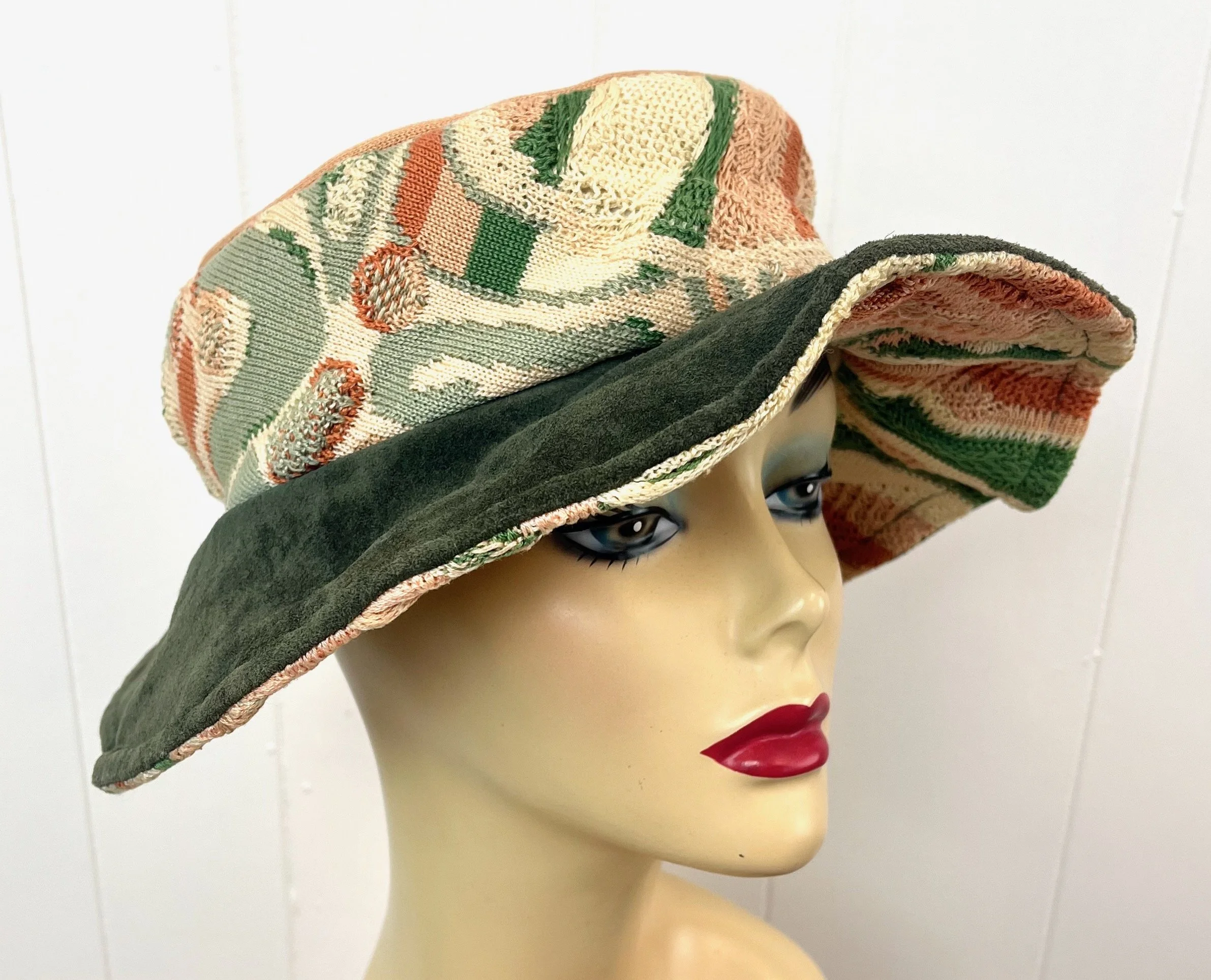 Vintage Au Courant Collection Bucket Hat Vintage 60s 70s ETIENNE AIGNER Womens Medium Bucket Hat Cap  main image 2