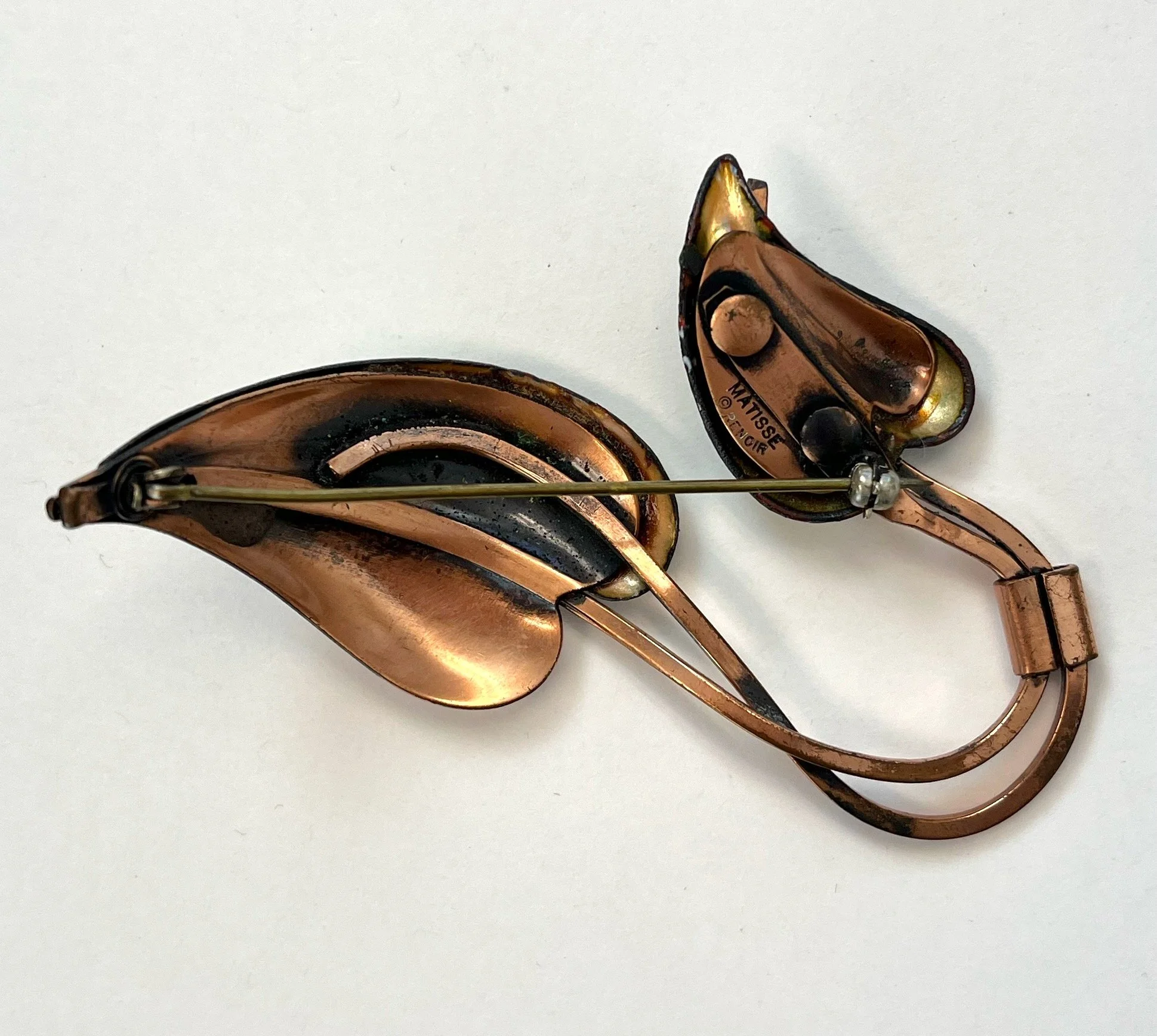 Two green enamel on copper Vintage Hair Pins Bobby Pin GRAB BAG Custom Hairpin Set Choose Your Color  main image 4