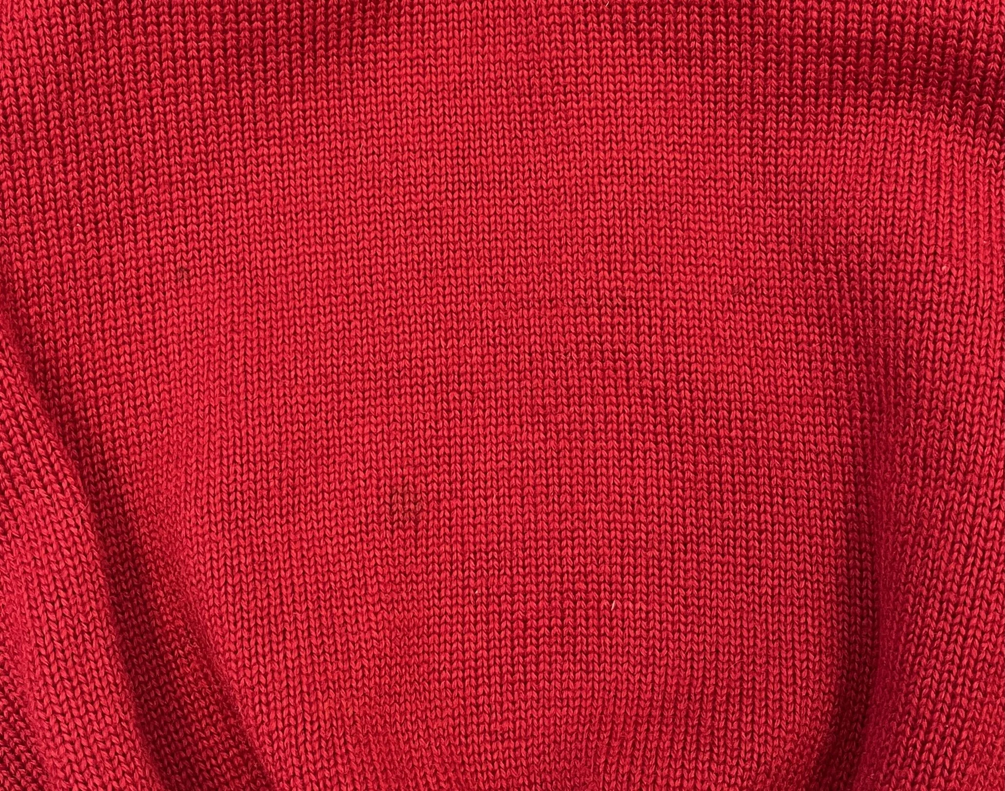 1950s 1959 Wilson Sporting Goods Red Wool Long Sleeve Pullover 