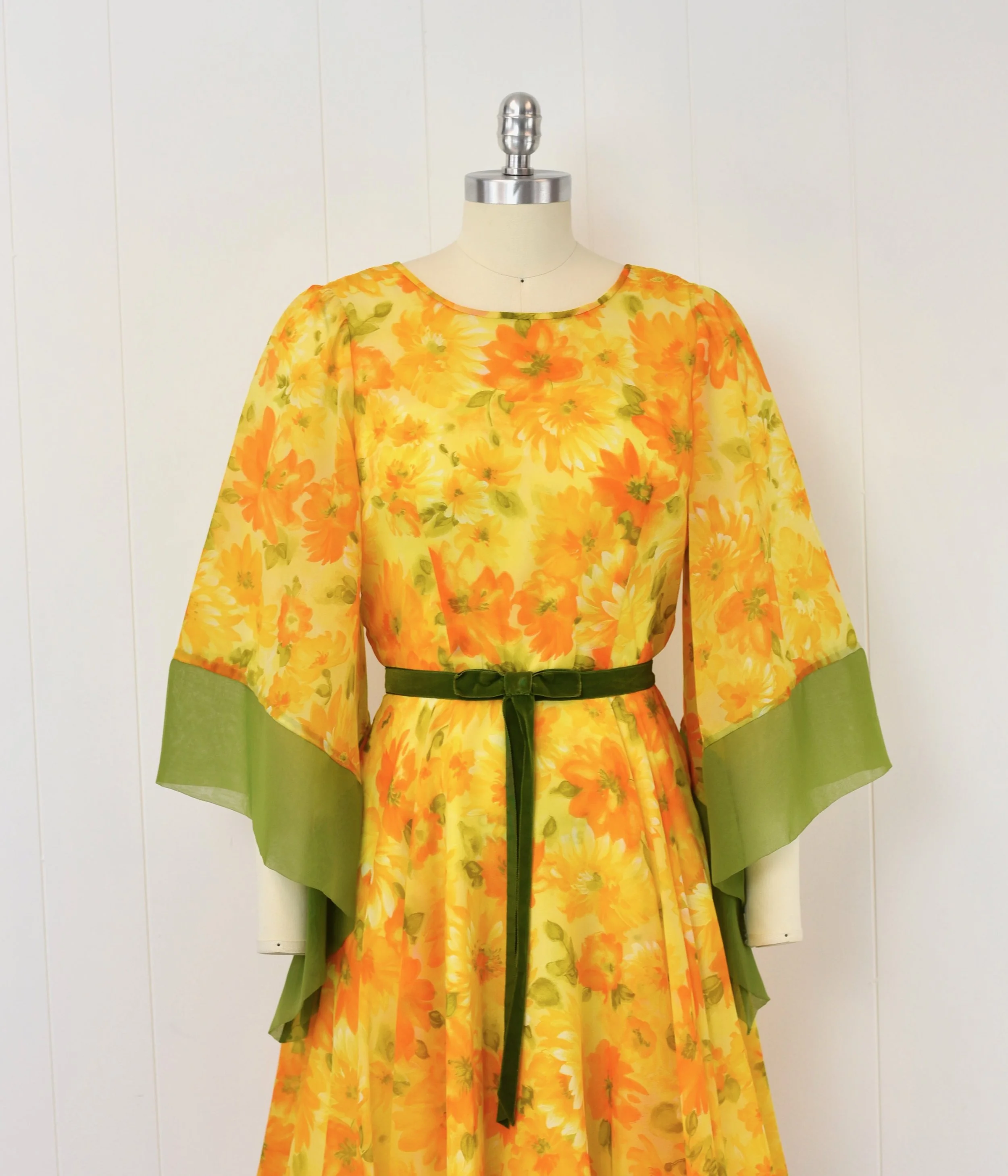 slim fit dress slacks Osbourne Dress | Yellow Floral Print Floor Length Dress