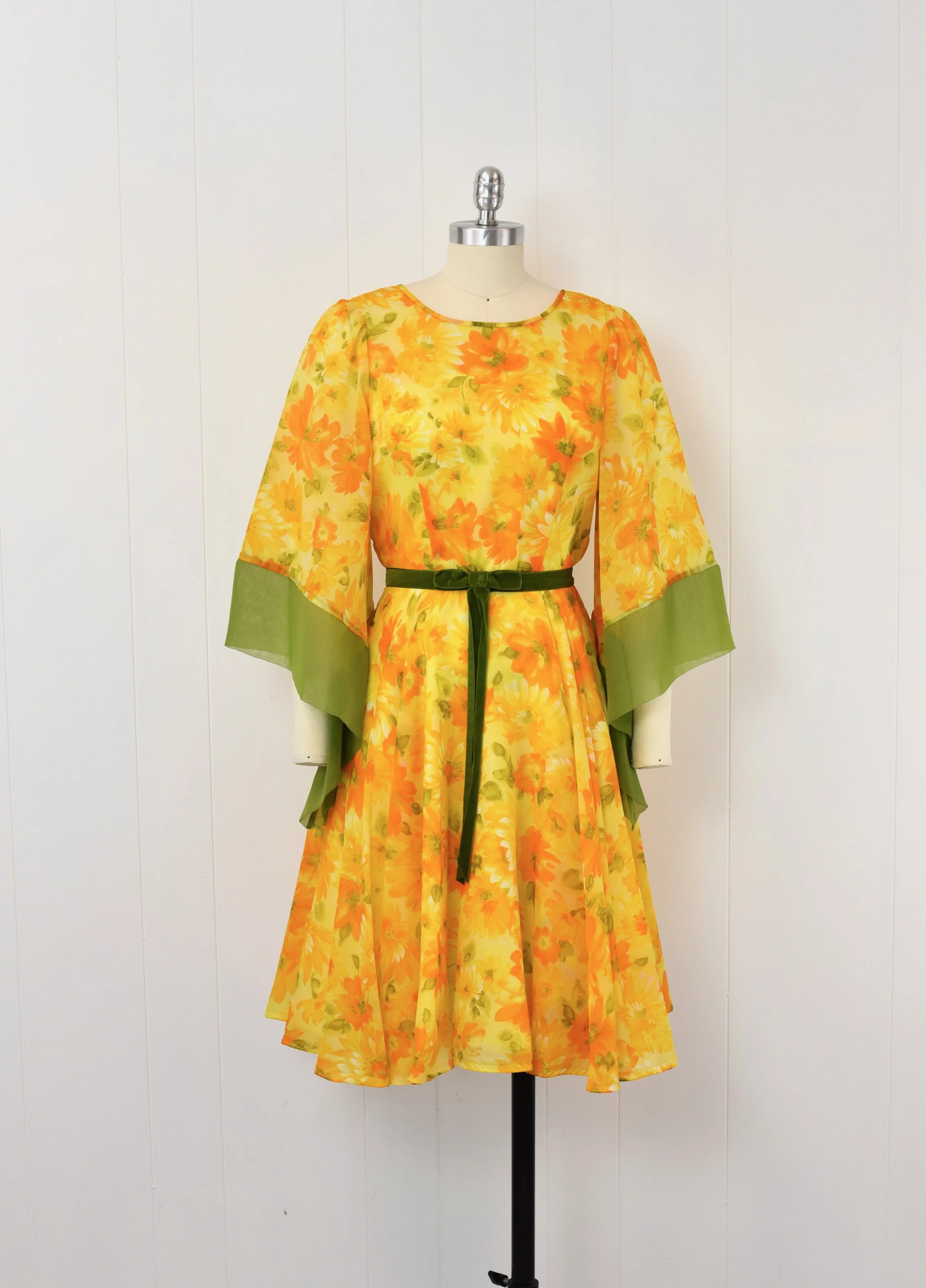 slim fit dress slacks Sage Green Floral Satin Erin Midi Dress main image 0