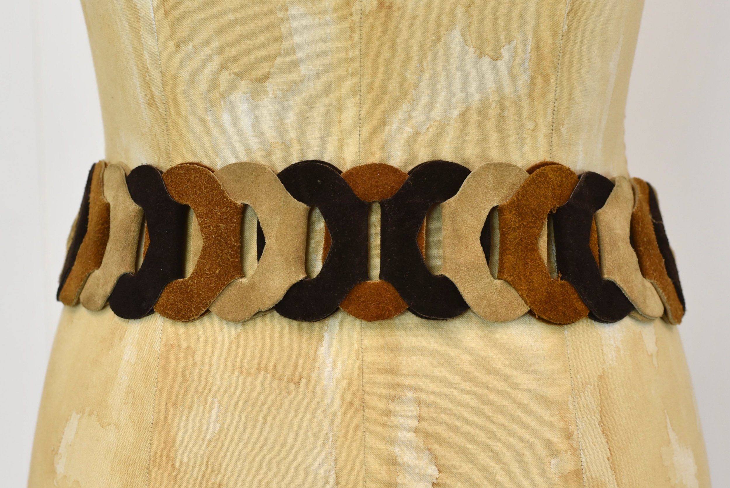 Vintage Brown Leather Retro Belt India Deadstock Double Grommet M Boho Hippie DSC_0493.jpeg?format=1500w main image 4