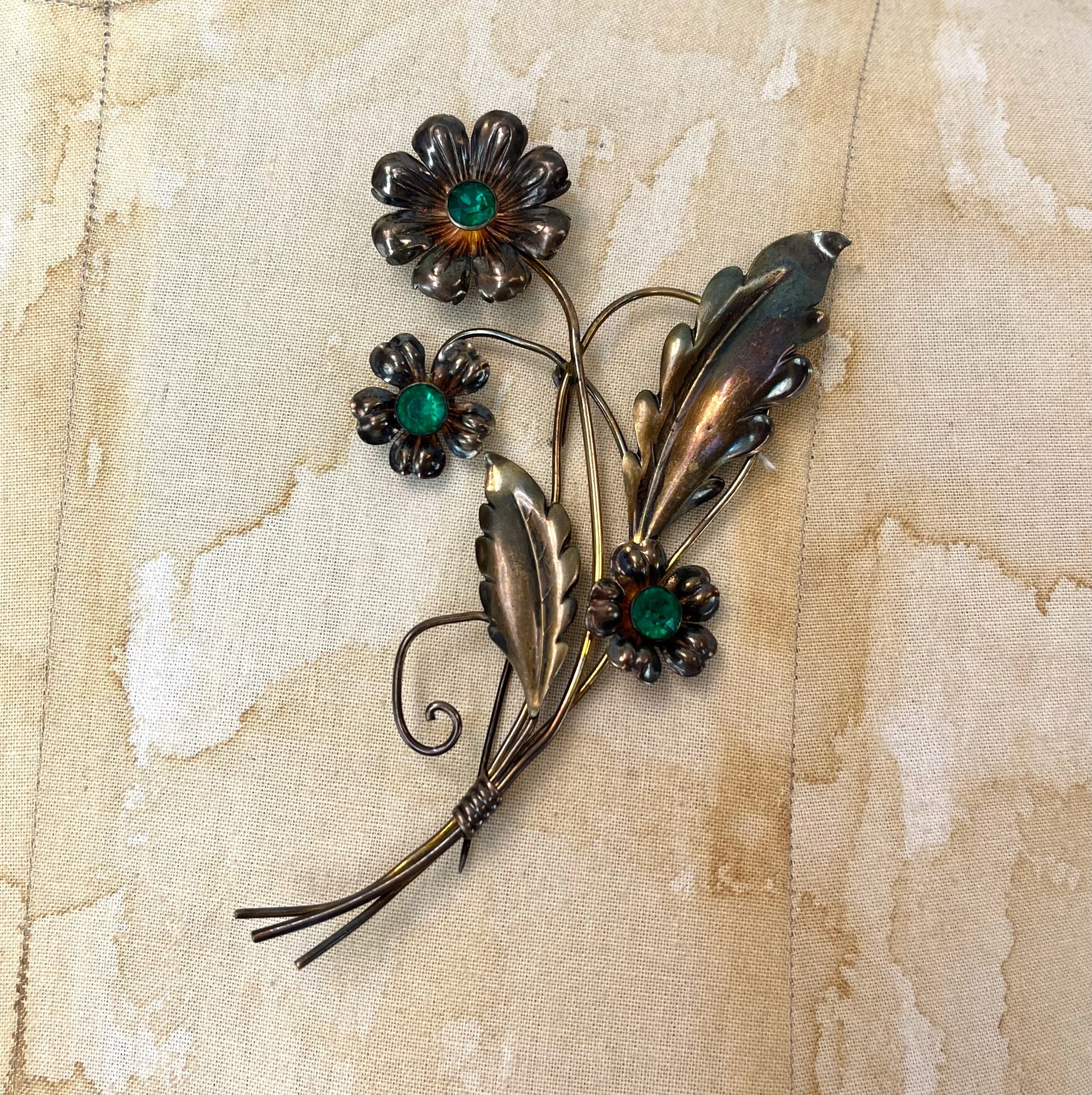 Vintage Rhinestone Statement Brooch Vintage Diamond Statement Brooch – Wrist Aficionado main image 3