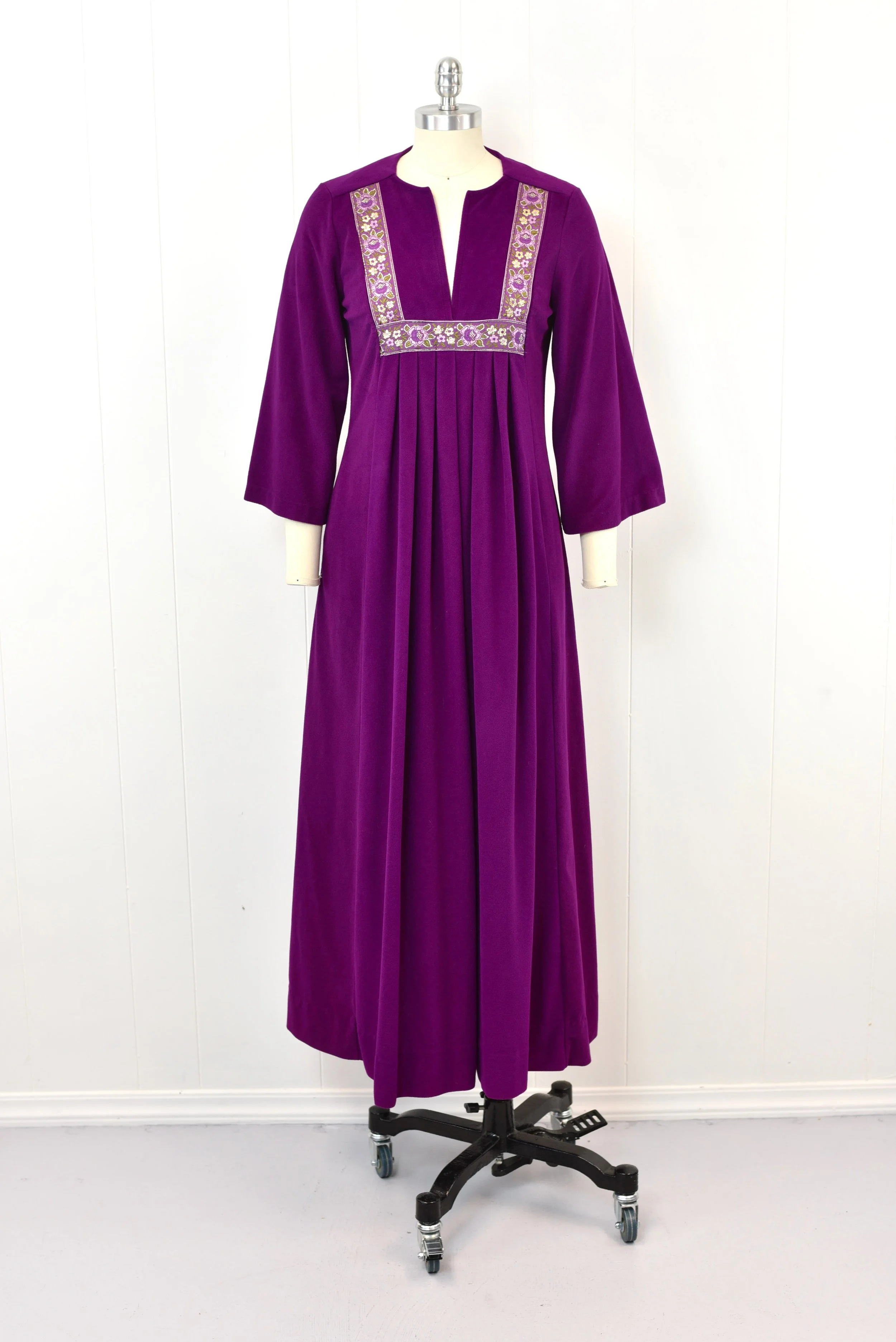 maxi fleece dress Estara Soft Fleece Draped Shoulder Dress Set 1085