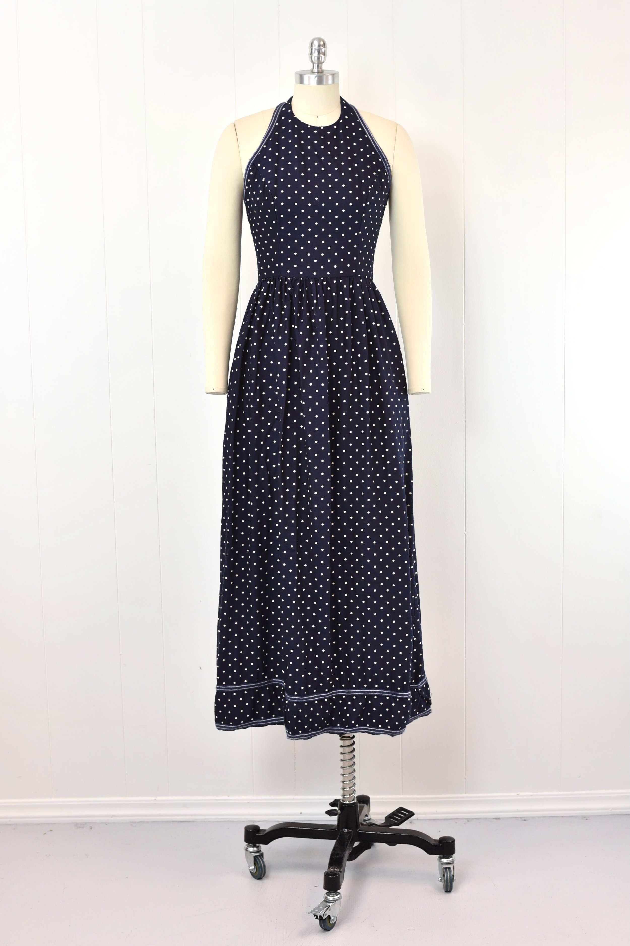 sachin and babi light blue dress Vintage 1970s Gunne Sax Blue Calico Dress