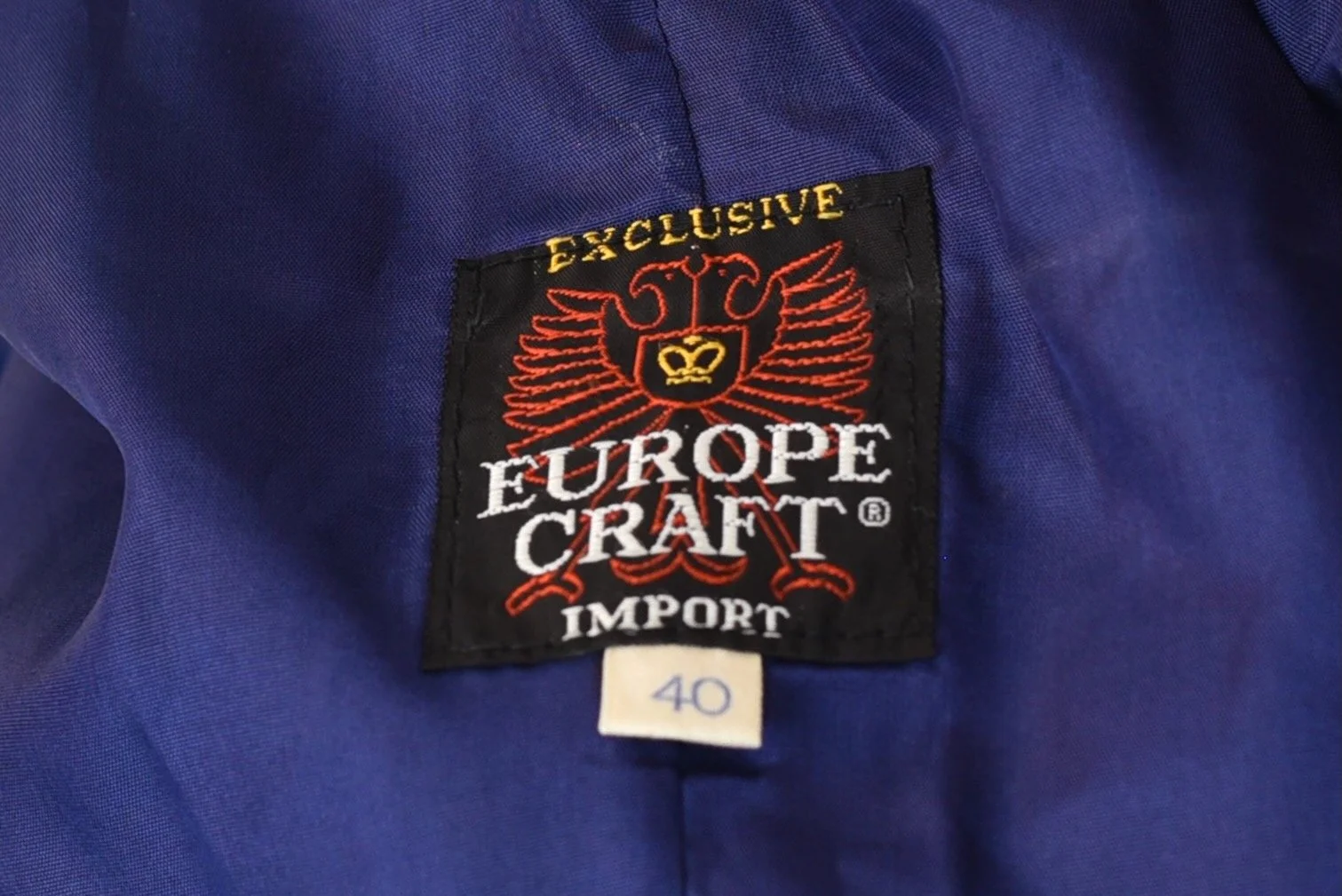 1970s Blue Jean Denim Cotton Europe Craft Mens Blazer Suit Sport 