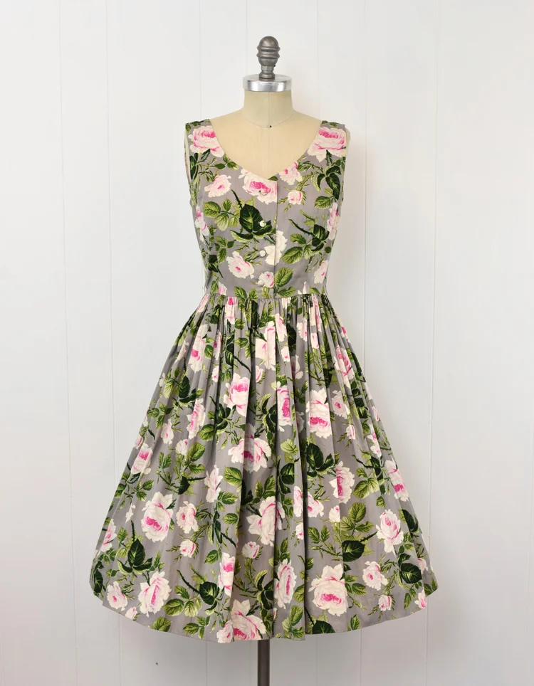 1950s semi formal dresses — Canned Ham Vintage 1950s party dress