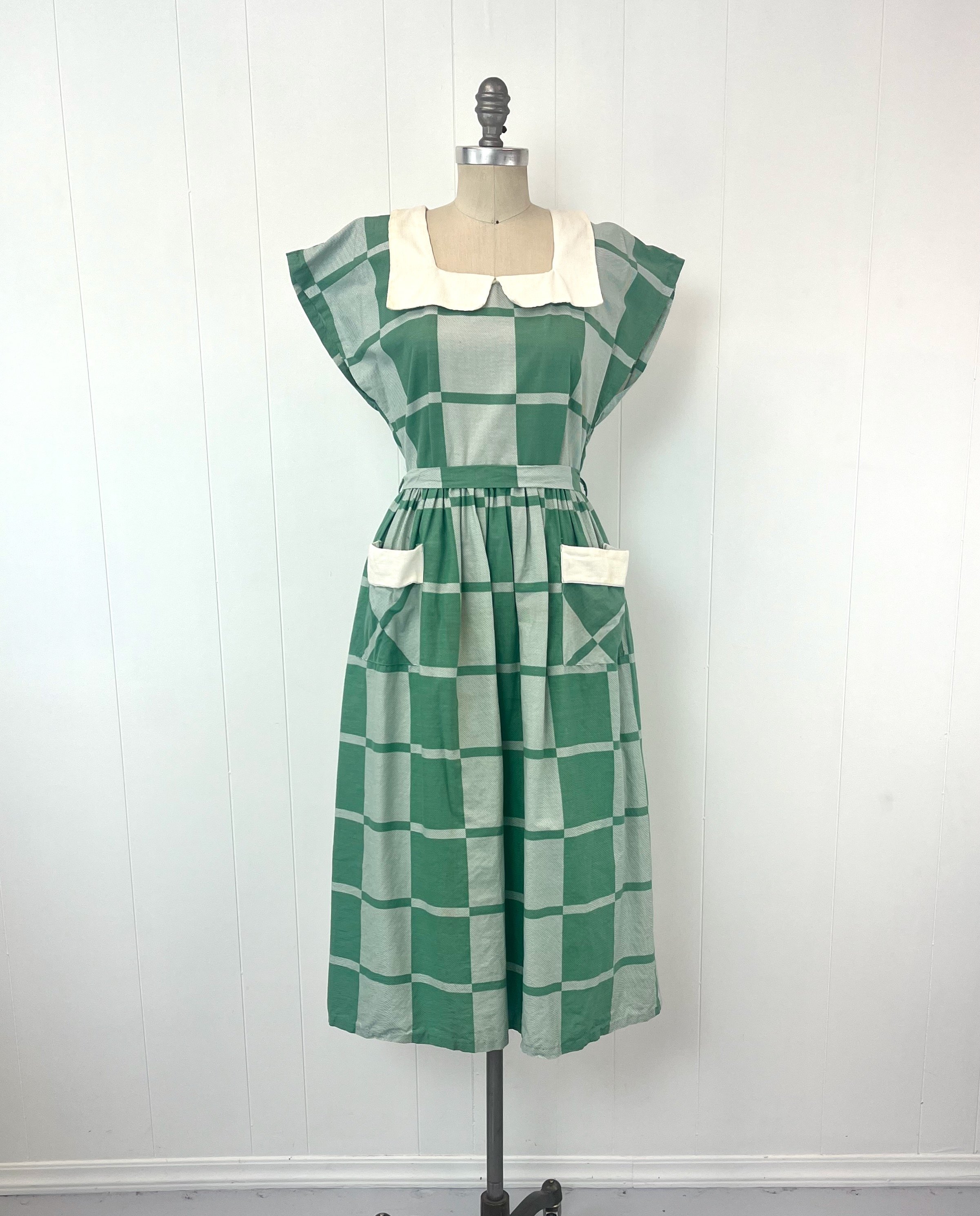 lime green skater dress Vintage 1950s Satin Dress