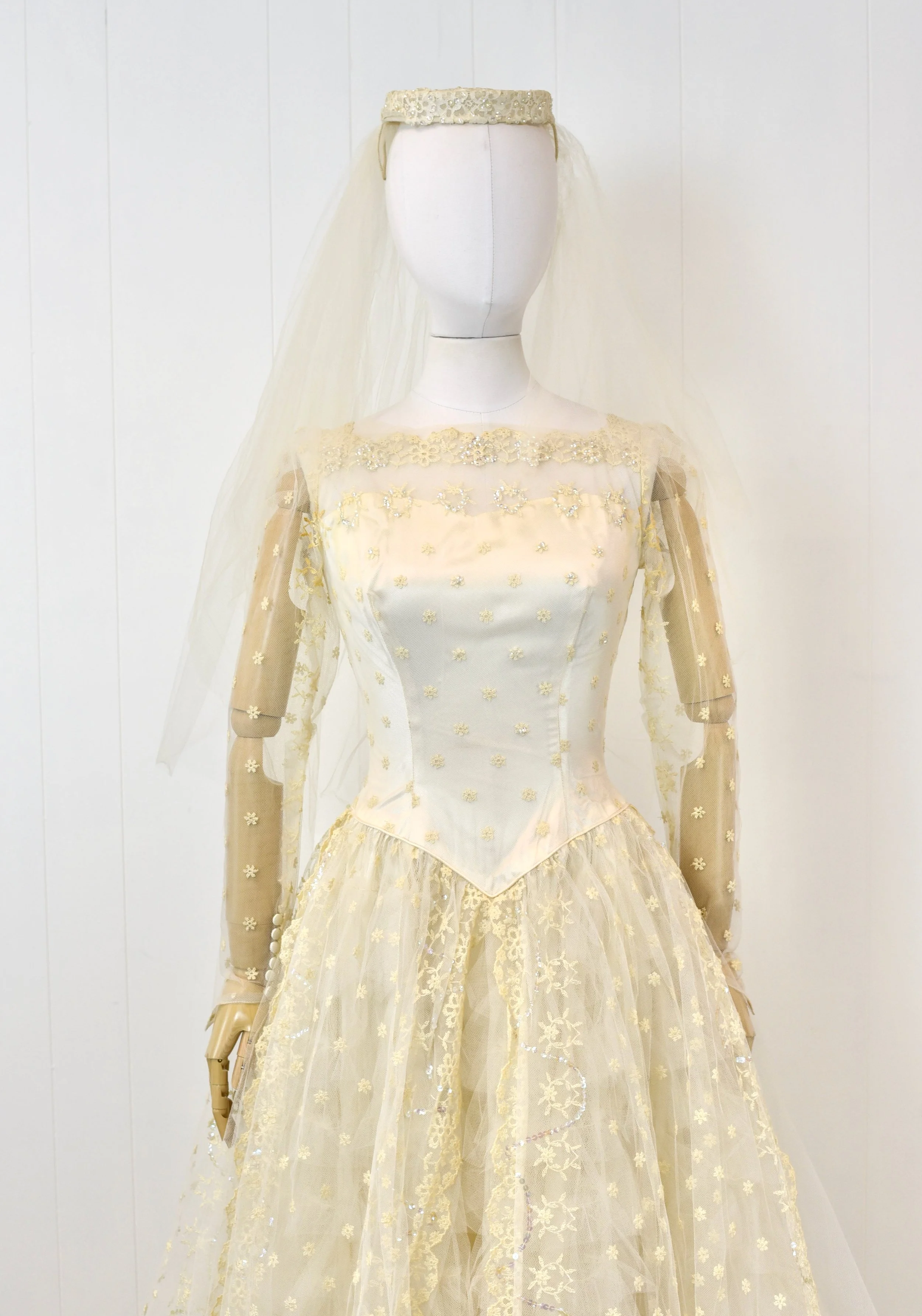 slim fit dress slacks Macy Dress in Cream | Bohemian Flower Girl main image 1