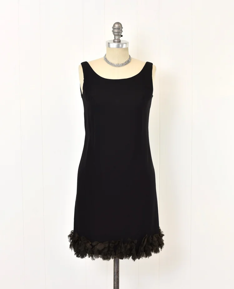 1960s cocktail party dress Vtg 1960s Flamenco Style Party Dress Black Halter Busty Cocktail Glam sz S M