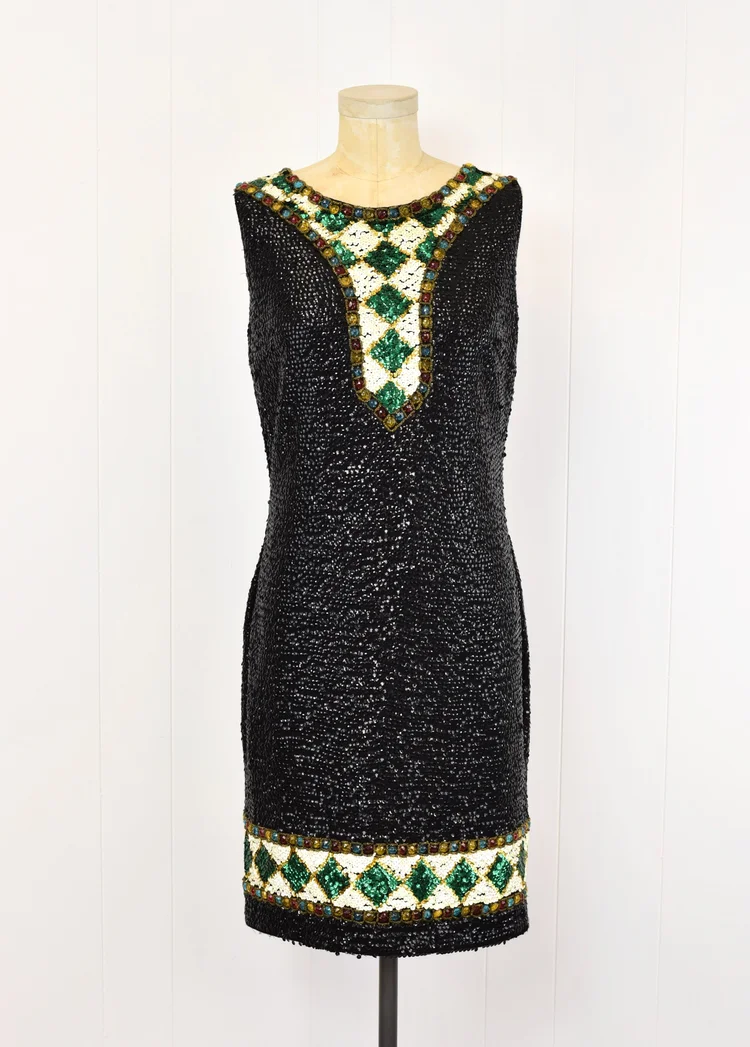 white christmas dresses Vintage Pink and Black 1960s Party Dress, M – Second Serve Resale