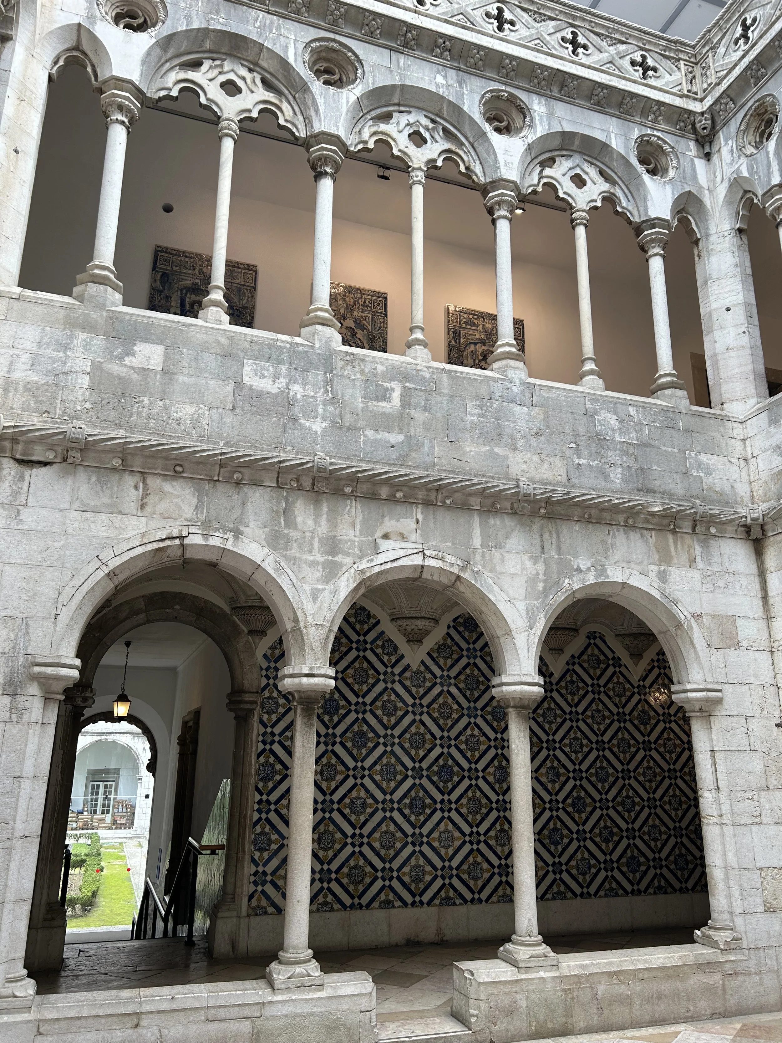 A courtyard in the national tile musuem, Lisbon