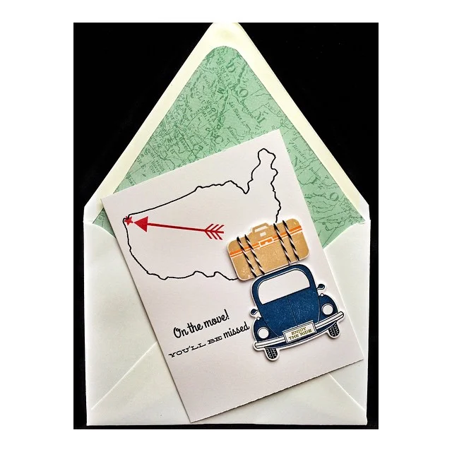 Best of luck in Seattle @wadezick and @lalopop 😘 #diy #cards #denimandinkcards #papercrafts #papertreyink