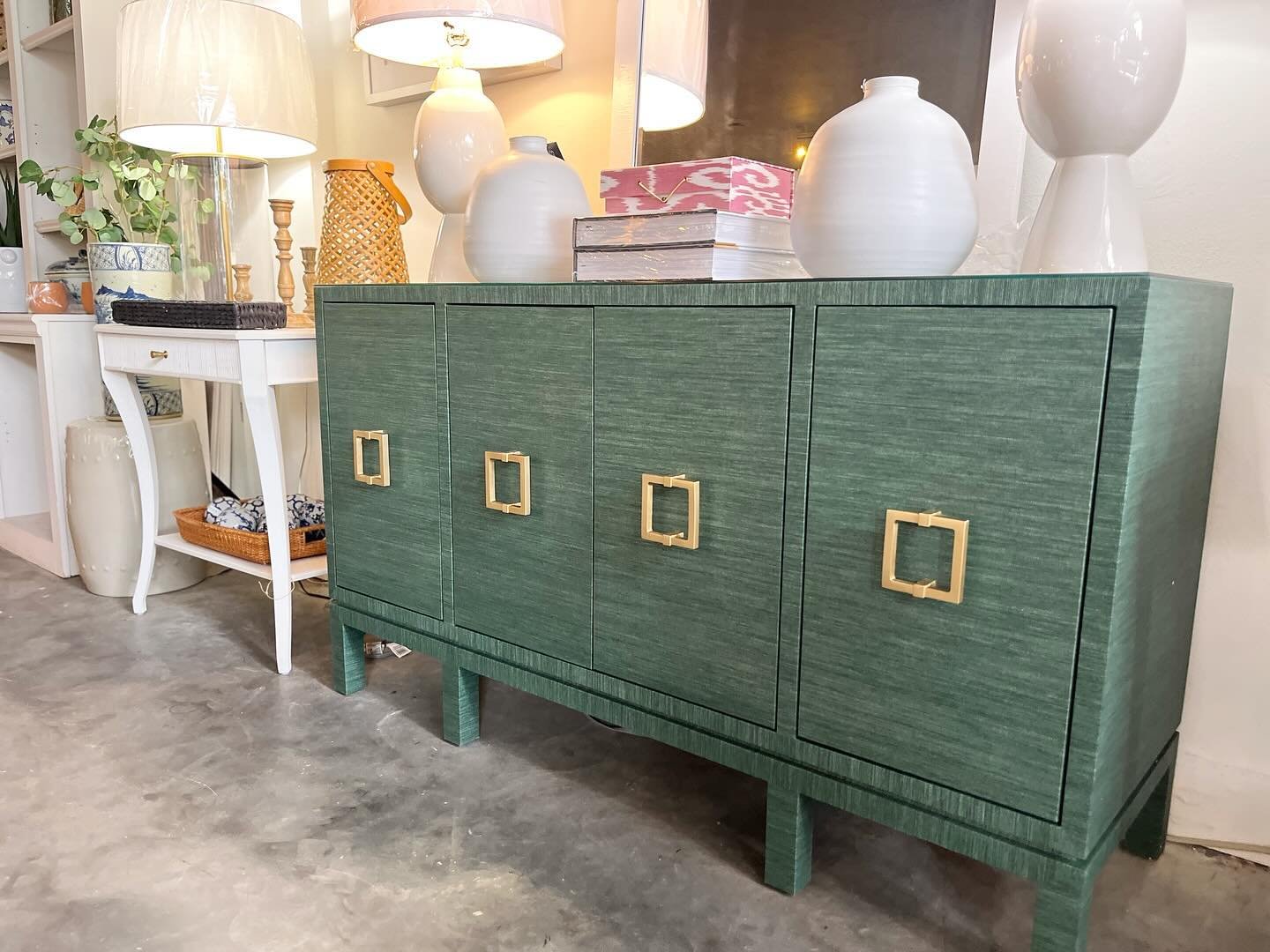 a beautiful buffet with storage to hide things 😘