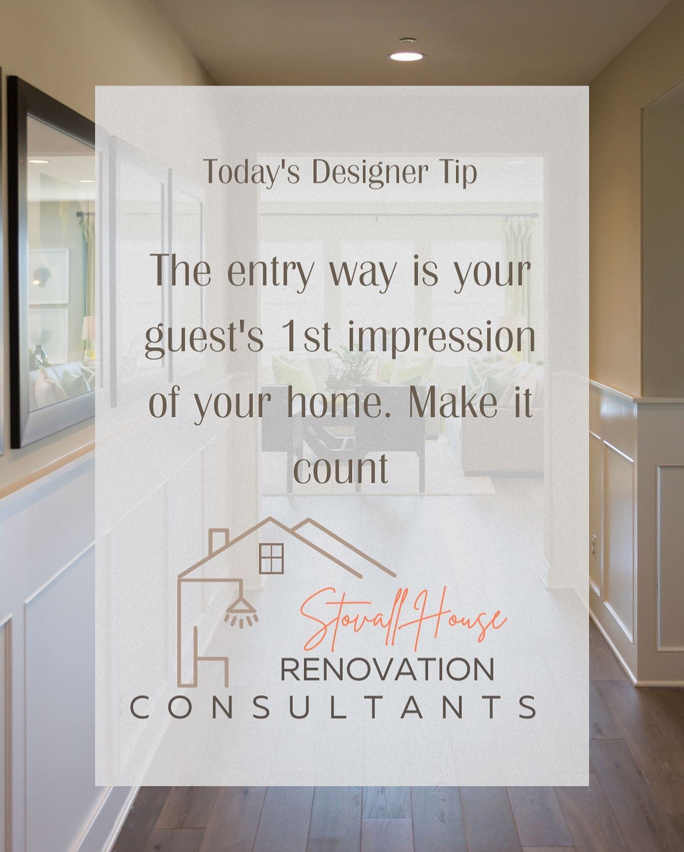 To decorate your entryway, you can add a welcome mat, a coat rack or hooks for your guests' coats and bags, a decorative mirror, a vase of fresh flowers or a potted plant, and some framed artwork or photographs. 

You could also consider adding a sma