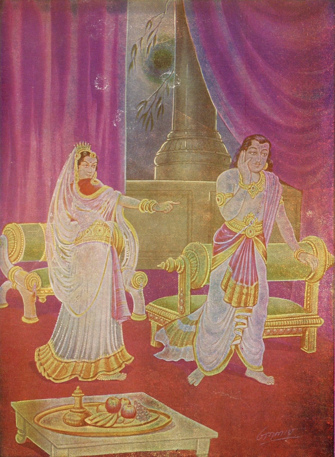 Arjuna's pure conduct and Urvashi's cursed boon